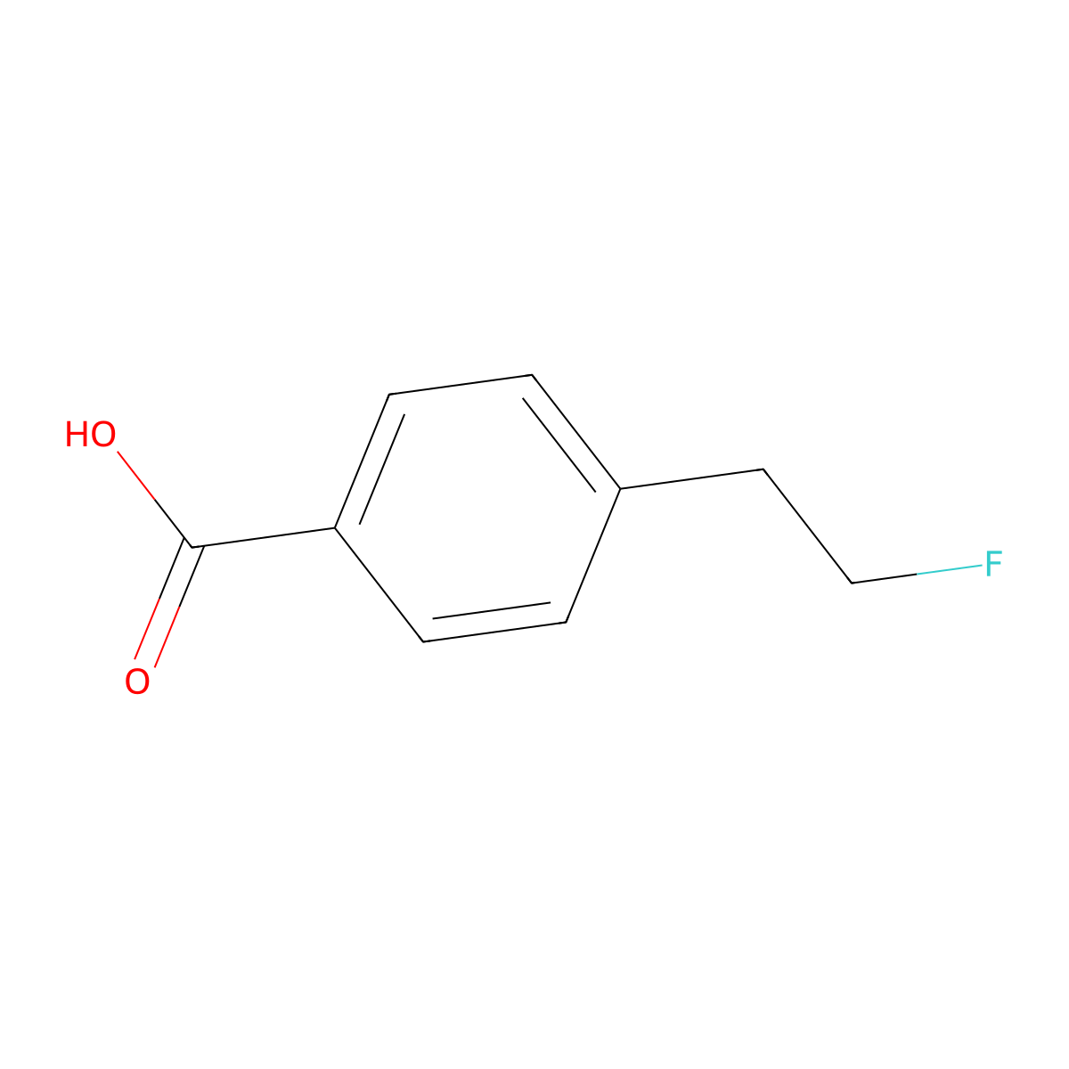 4-(2-Fluoroethyl)benzoic acid molecular structure, CAS 819883-84-6