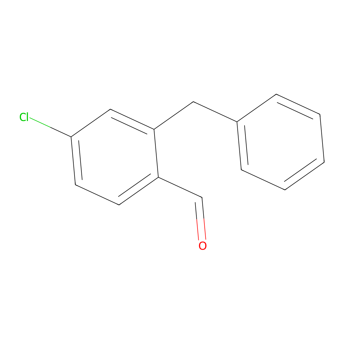 2-Benzyl-4-chlorobenzaldehyde molecular structure, CAS 81992-91-8