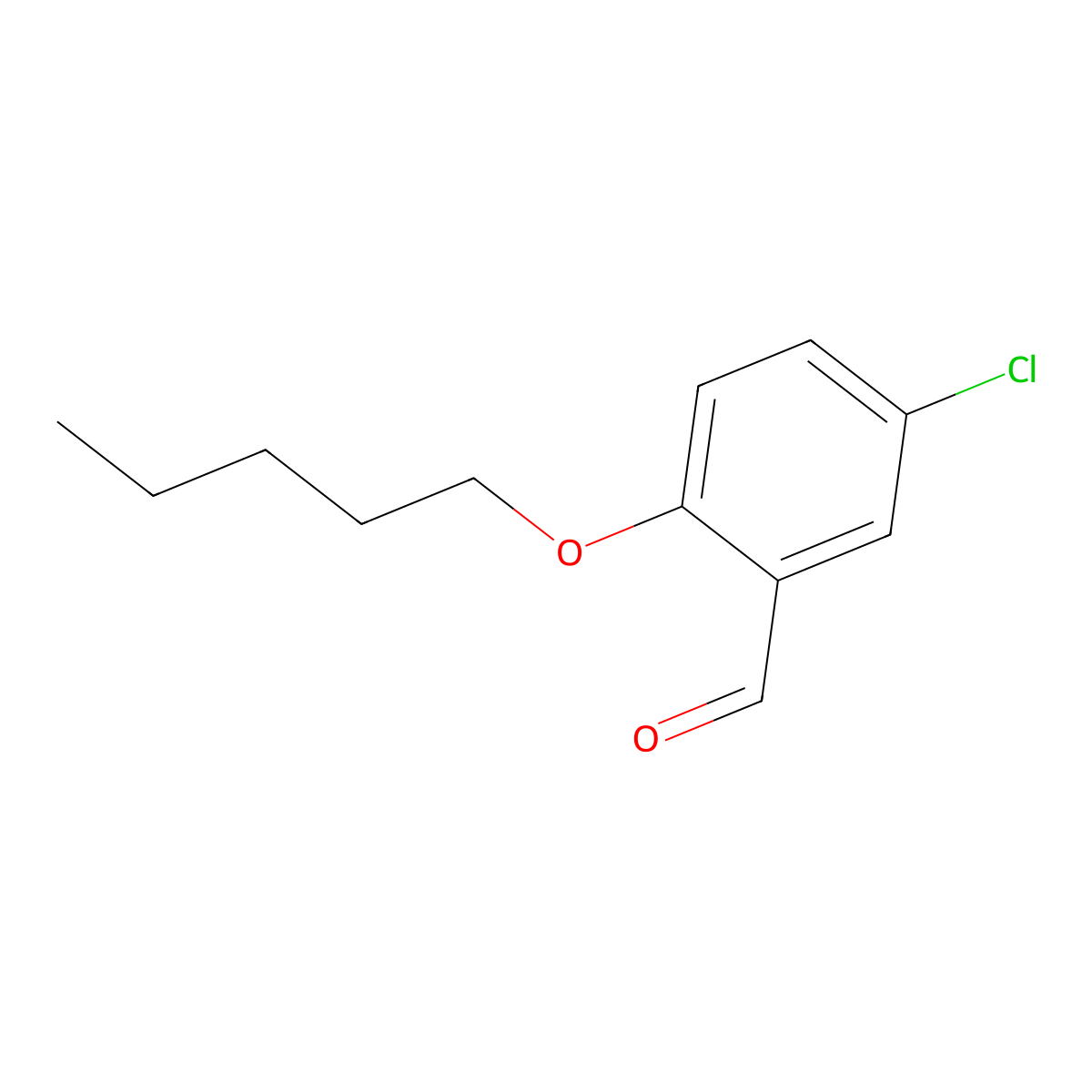 5-Chloro-2-(pentyloxy)benzaldehyde molecular structure, CAS 81995-30-4