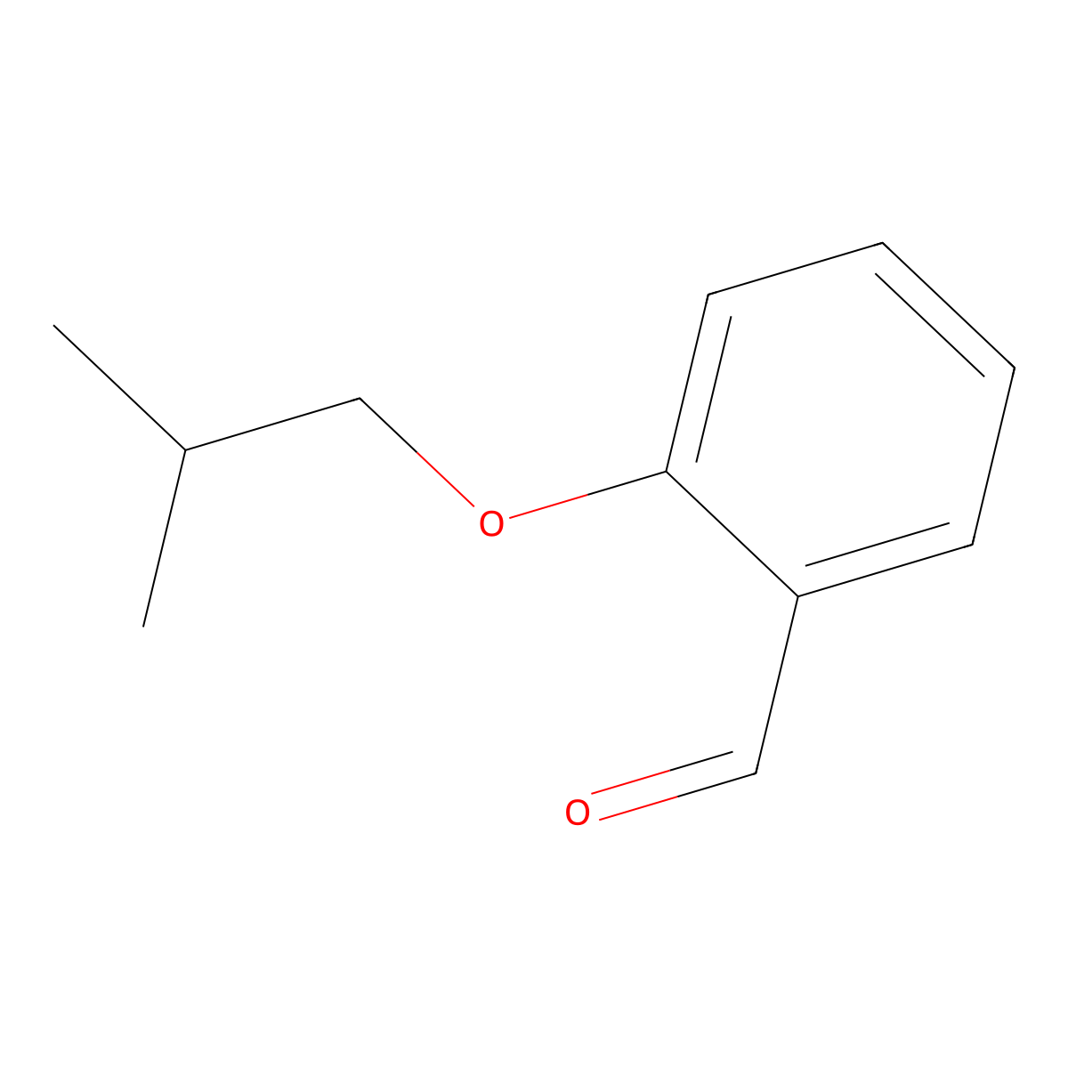 2-(2-Methylpropoxy)benzaldehyde molecular structure, CAS 81995-32-6