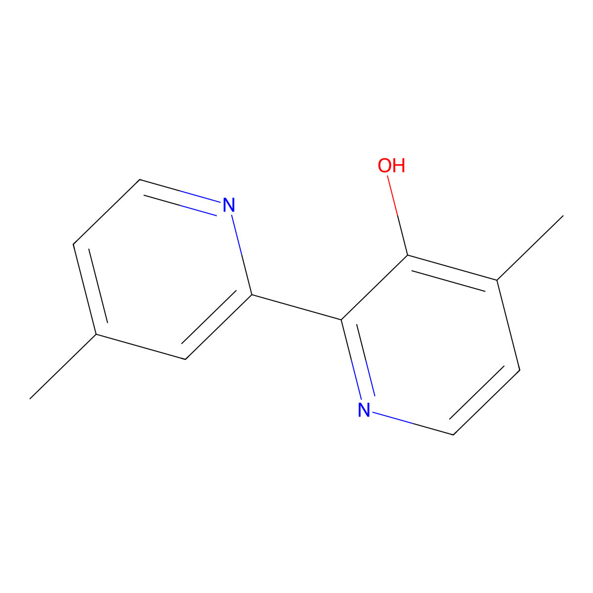 3-Hydroxy-4,4'-dimethyl-2,2'-bipyridyl molecular structure, CAS 81998-07-4