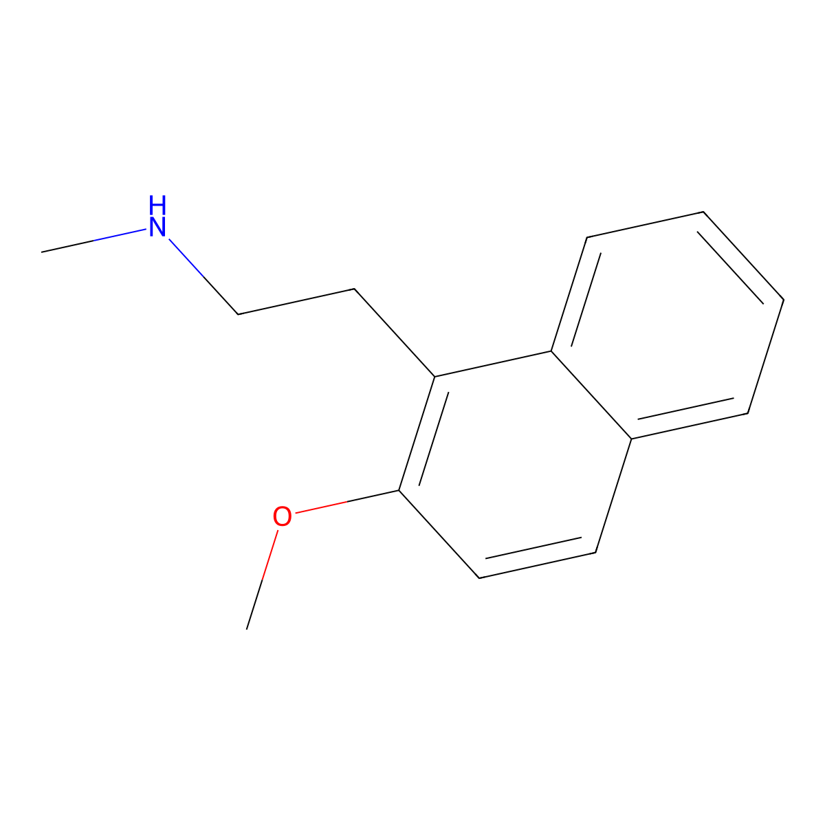 [2-(2-Methoxynaphthalen-1-yl)ethyl](methyl)amine molecular structure, CAS 81998-10-9