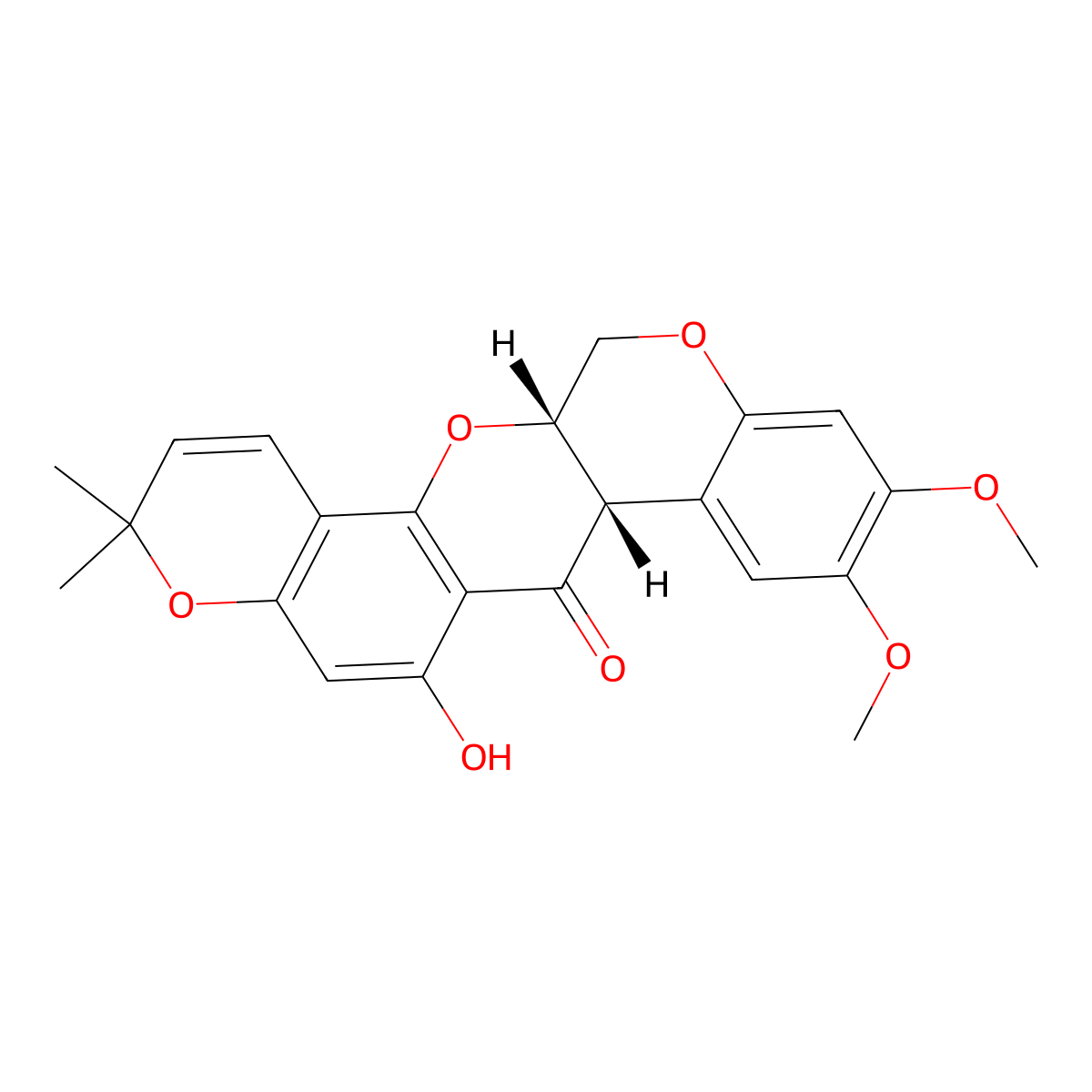 Alpha-Toxicarol molecular structure, CAS 82-09-7