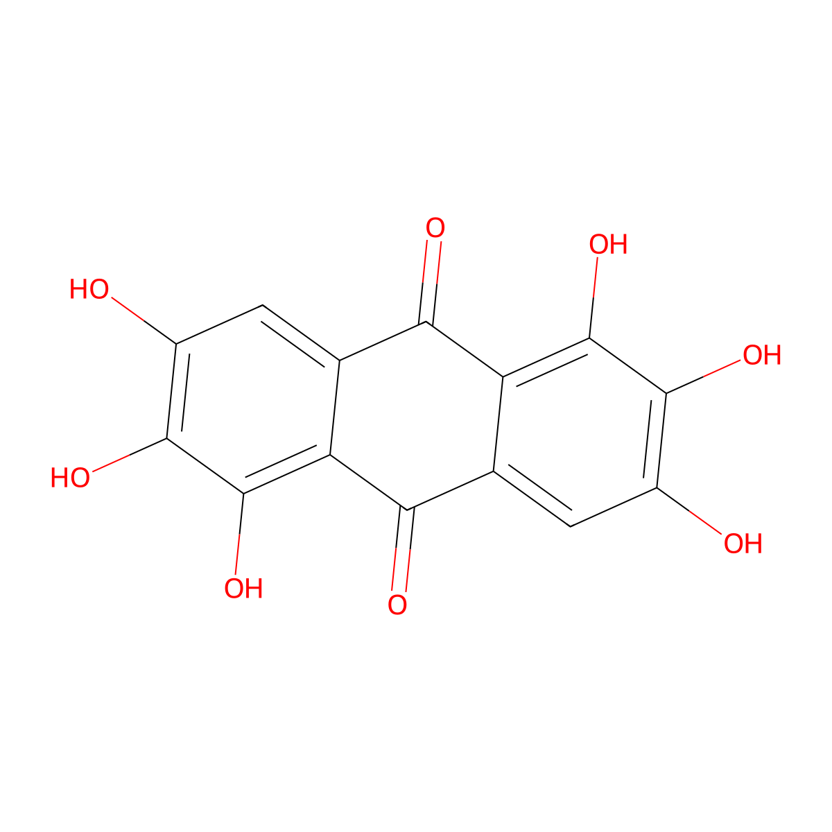 Rufigallol molecular structure, CAS 82-12-2