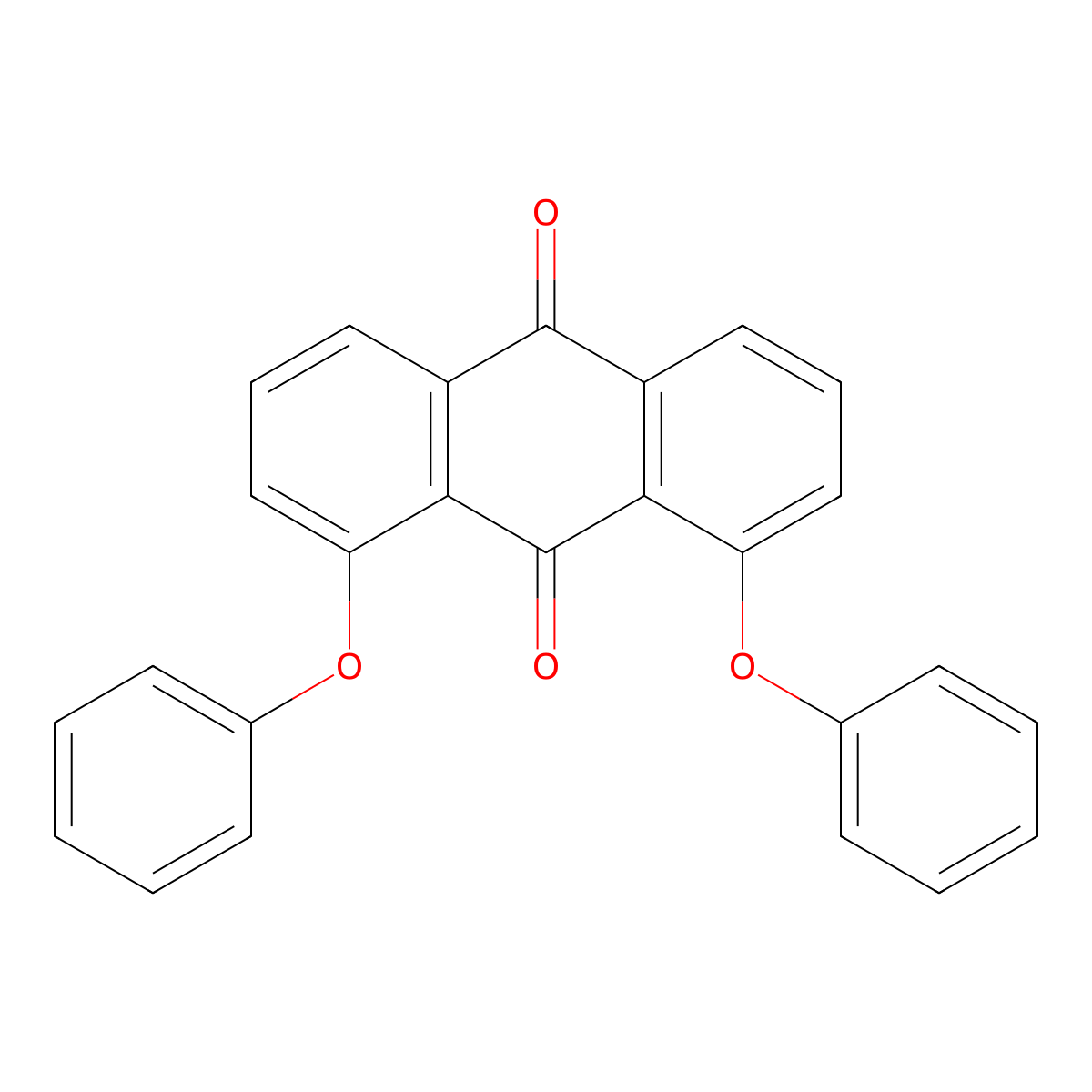 1,8-Diphenoxyanthraquinone molecular structure, CAS 82-17-7