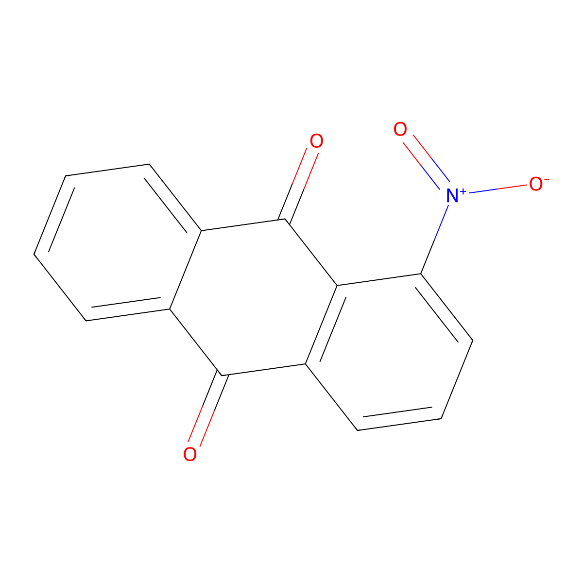1-Nitroanthraquinone molecular structure, CAS 82-34-8