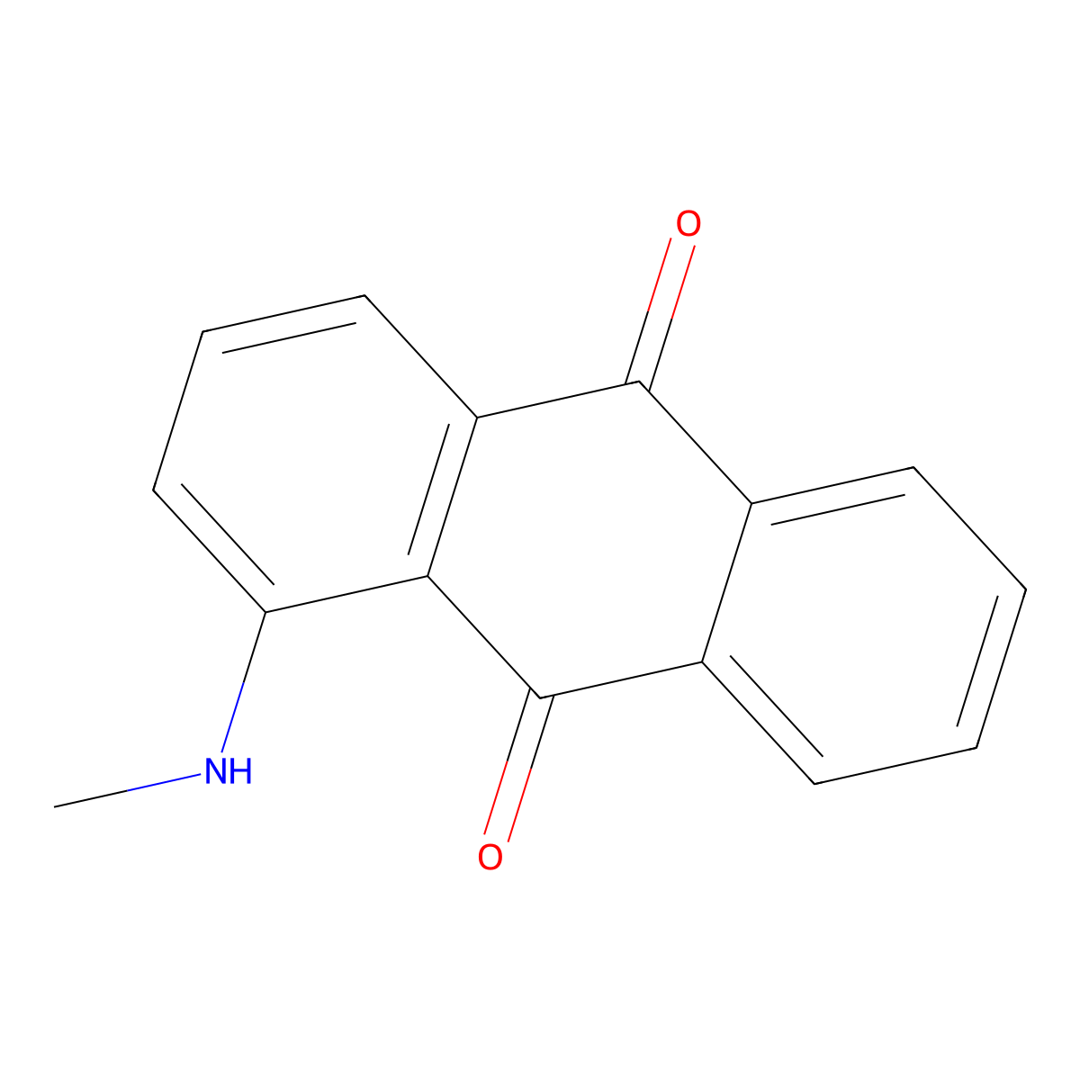 Solvent Red 111 molecular structure, CAS 82-38-2