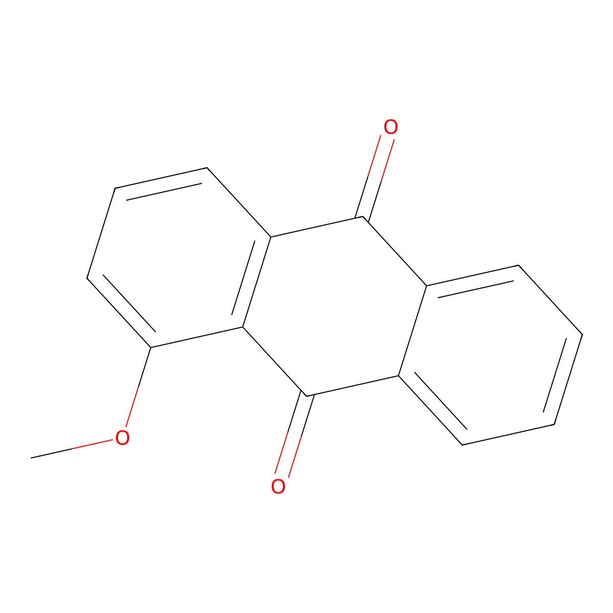 1-Methoxy-9,10-anthracenedione molecular structure, CAS 82-39-3