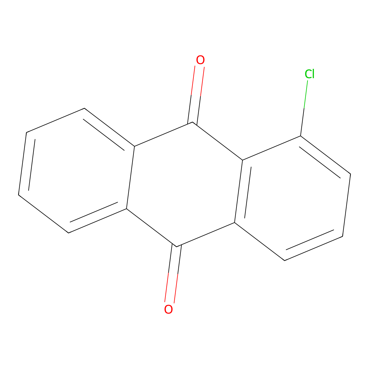 1-Chloroanthraquinone molecular structure, CAS 82-44-0