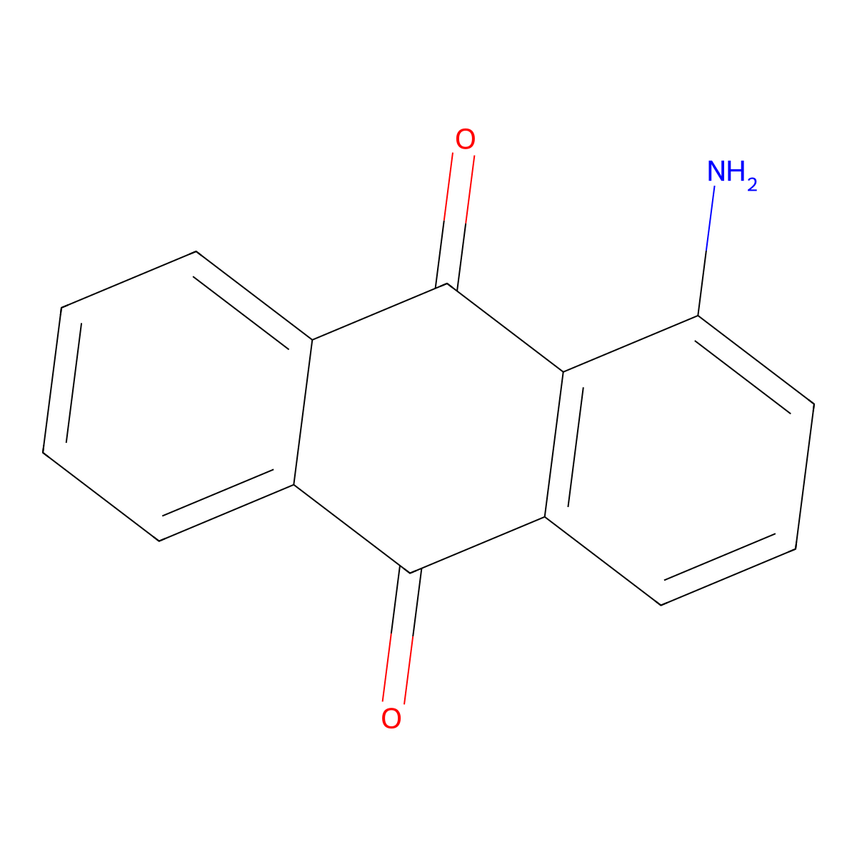 1-Aminoanthraquinone molecular structure, CAS 82-45-1