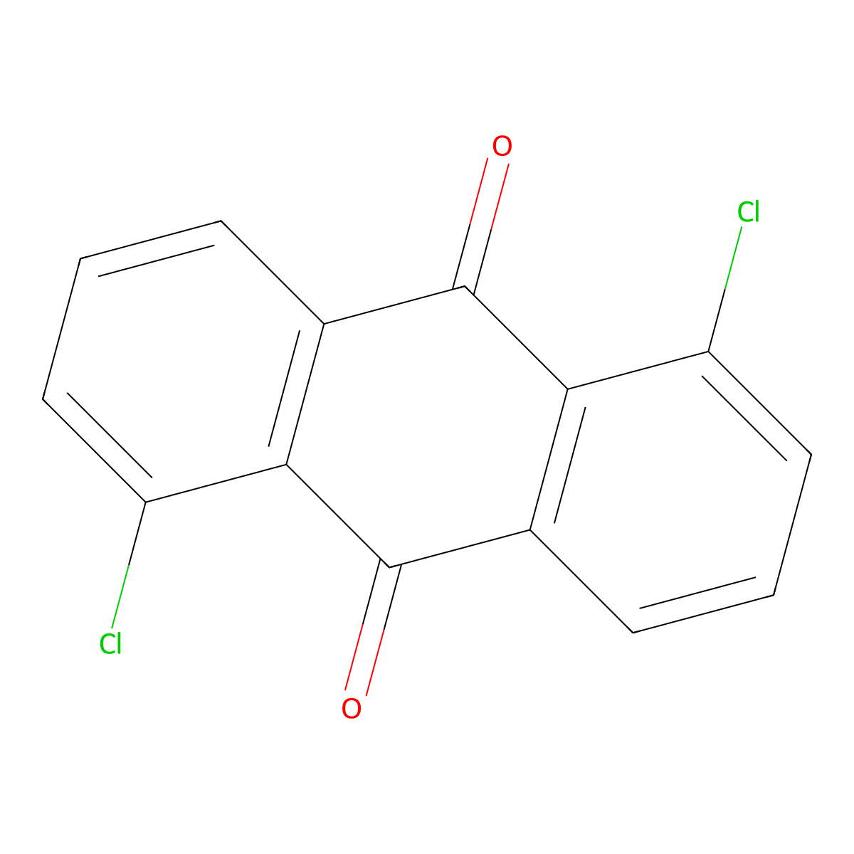 1,5-Dichloroanthraquinone molecular structure, CAS 82-46-2