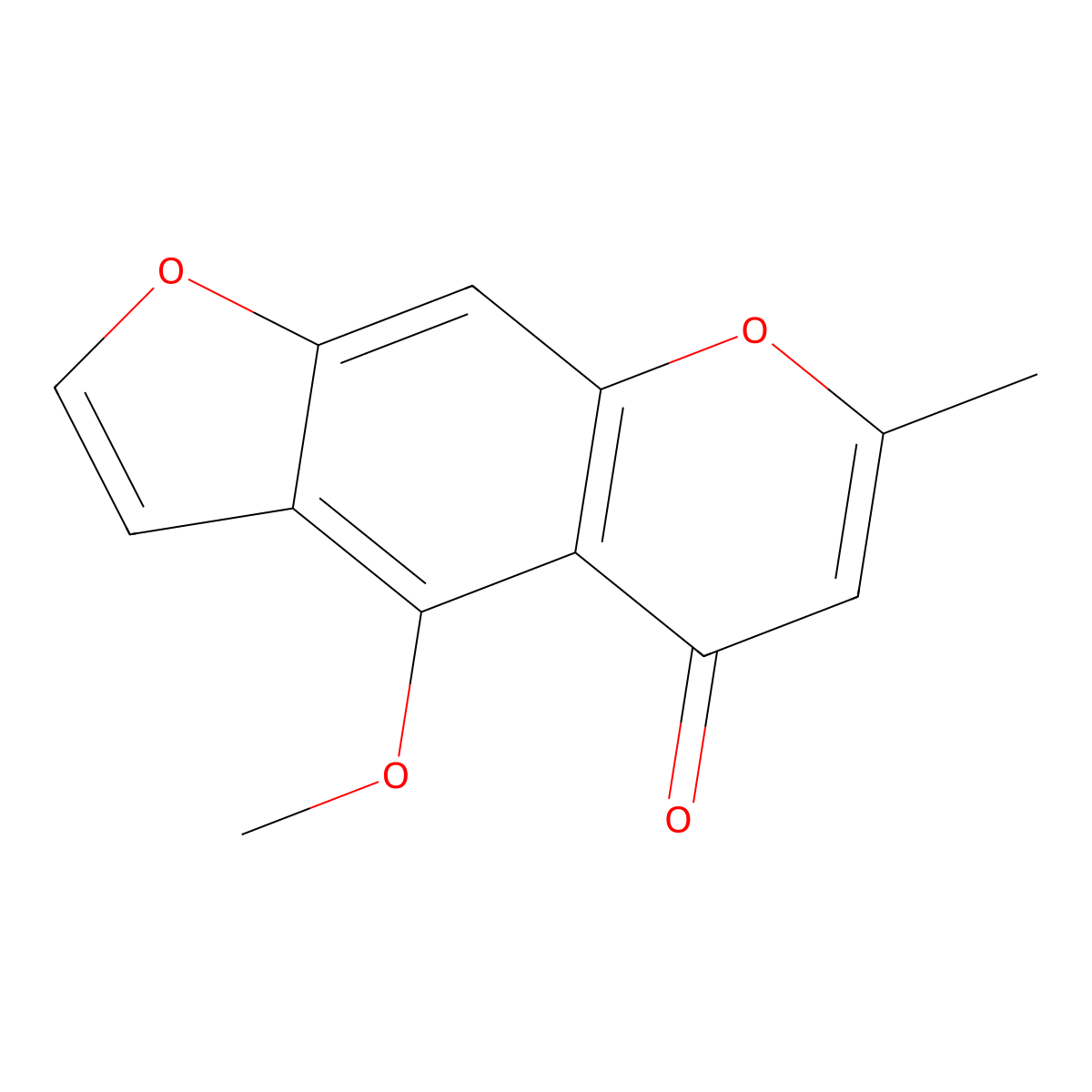 Visnagin molecular structure, CAS 82-57-5