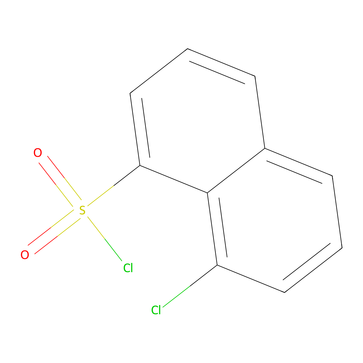 8-Chloronaphthalene-1-sulfonyl chloride molecular structure, CAS 82-74-6