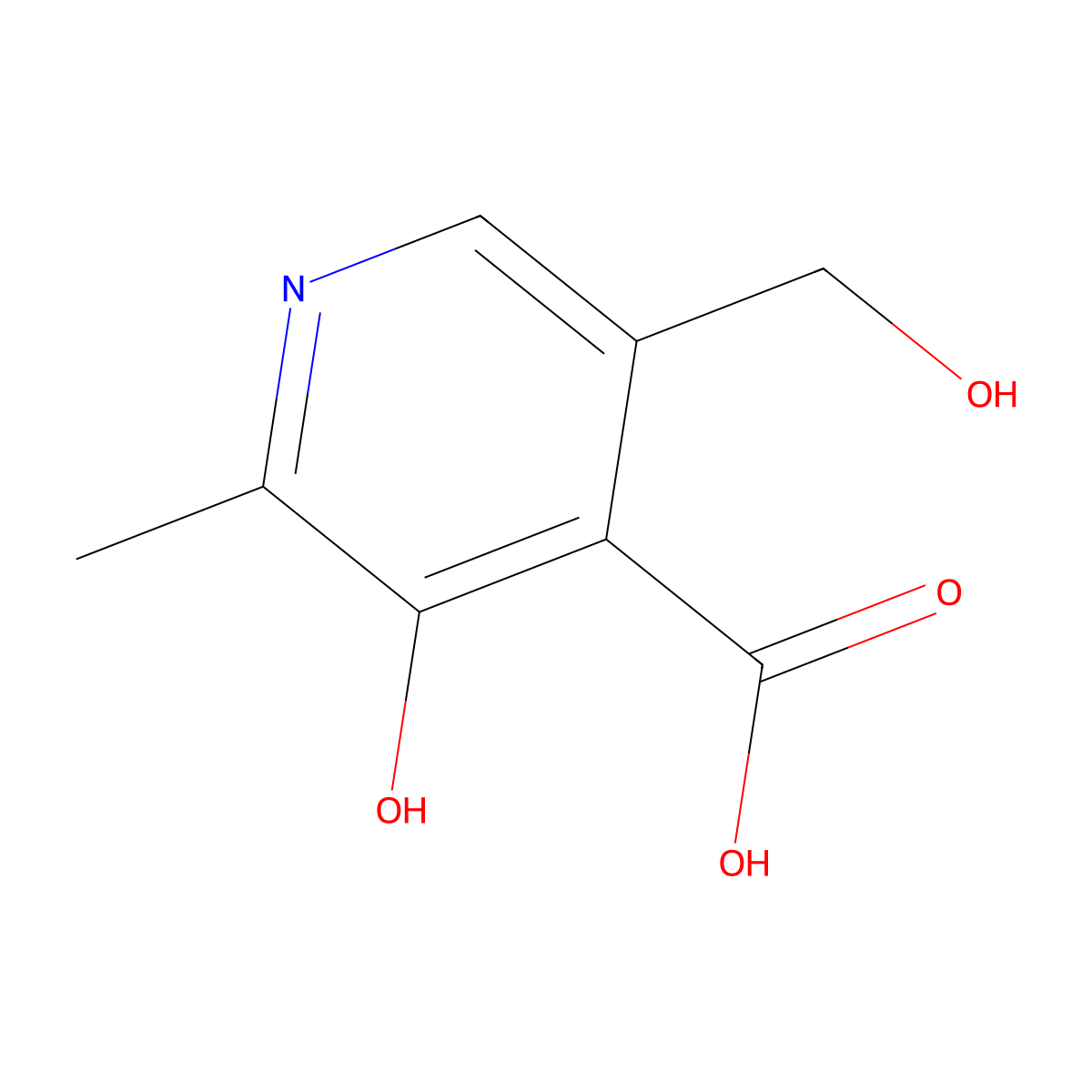 4-Pyridoxic Acid molecular structure, CAS 82-82-6