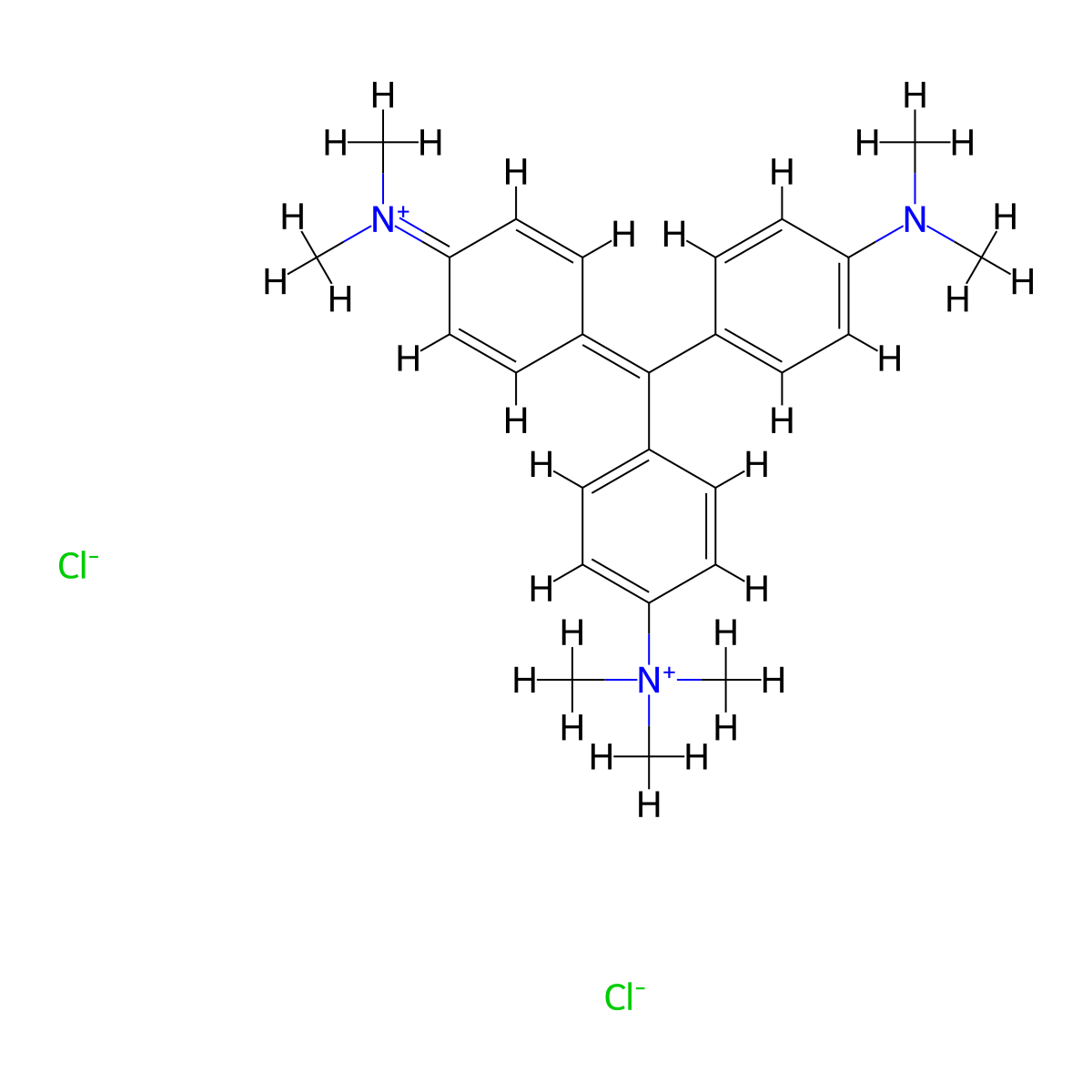 Methyl Green molecular structure, CAS 82-94-0