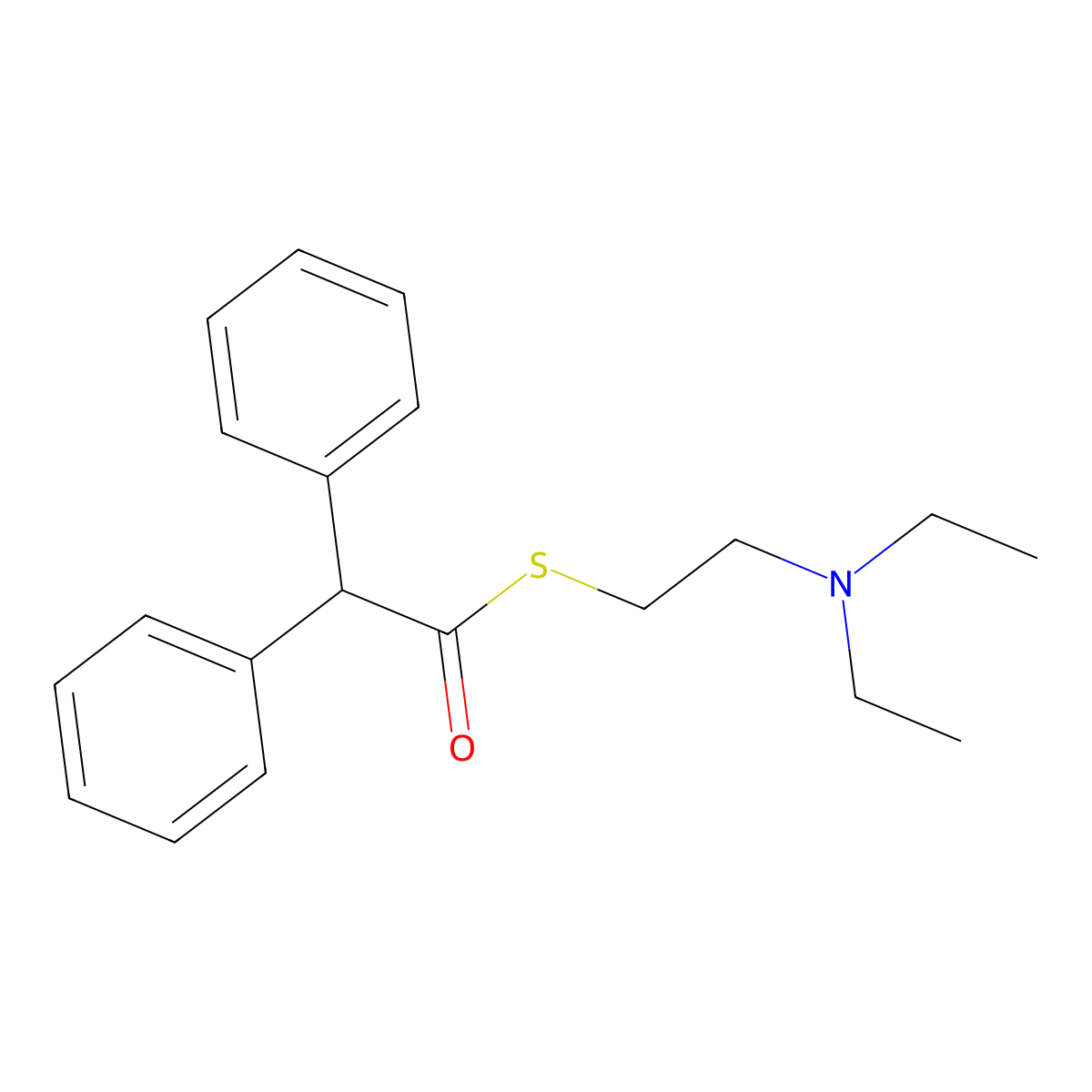 Thiphenamil molecular structure, CAS 82-99-5