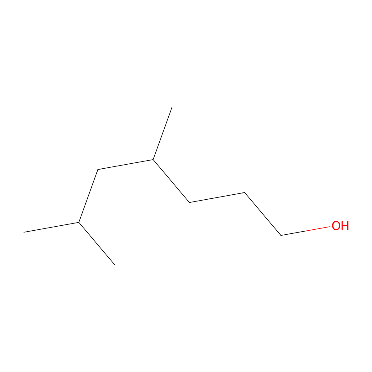 4,6-Dimethylheptan-1-ol molecular structure, CAS 820-05-3