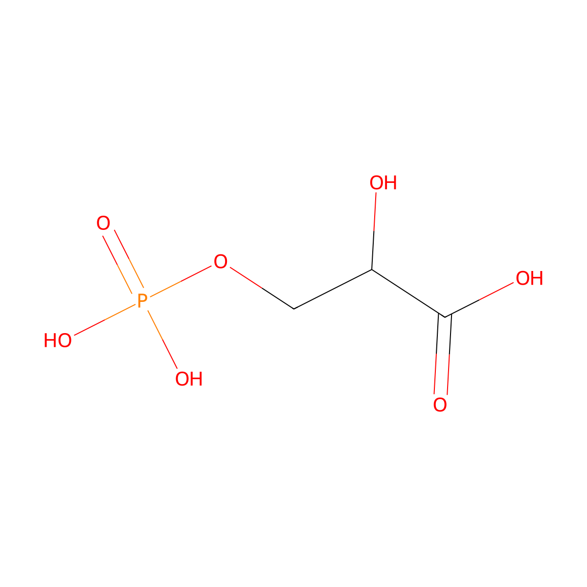 3-Phosphoglycerate molecular structure, CAS 820-11-1