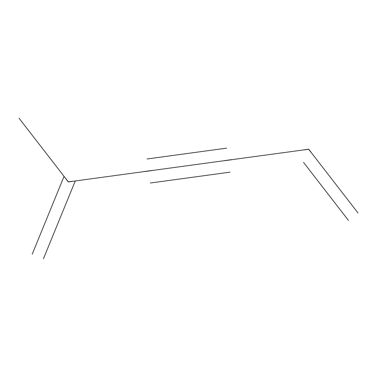 2-Methyl-1,5-hexadien-3-yne molecular structure, CAS 820-54-2