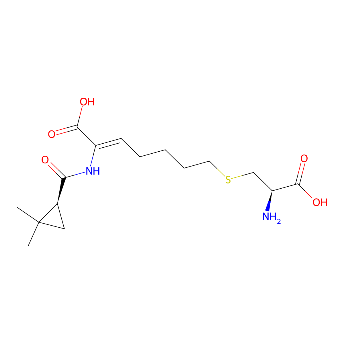 Cilastatin molecular structure, CAS 82009-34-5