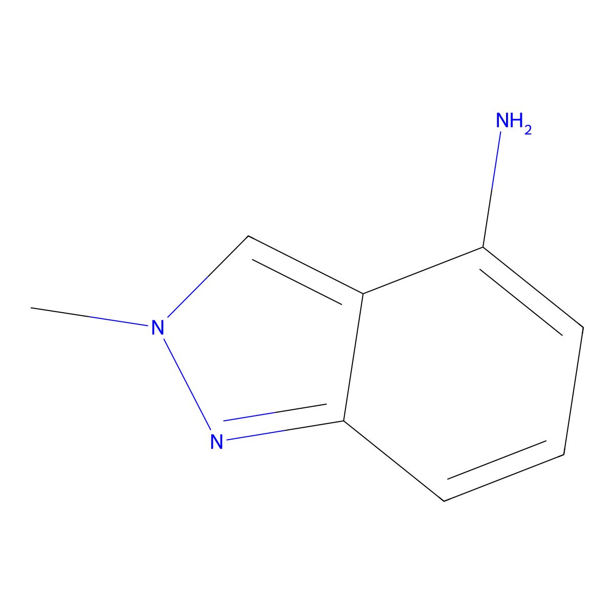 2-Methyl-2H-indazol-4-amine molecular structure, CAS 82013-51-2