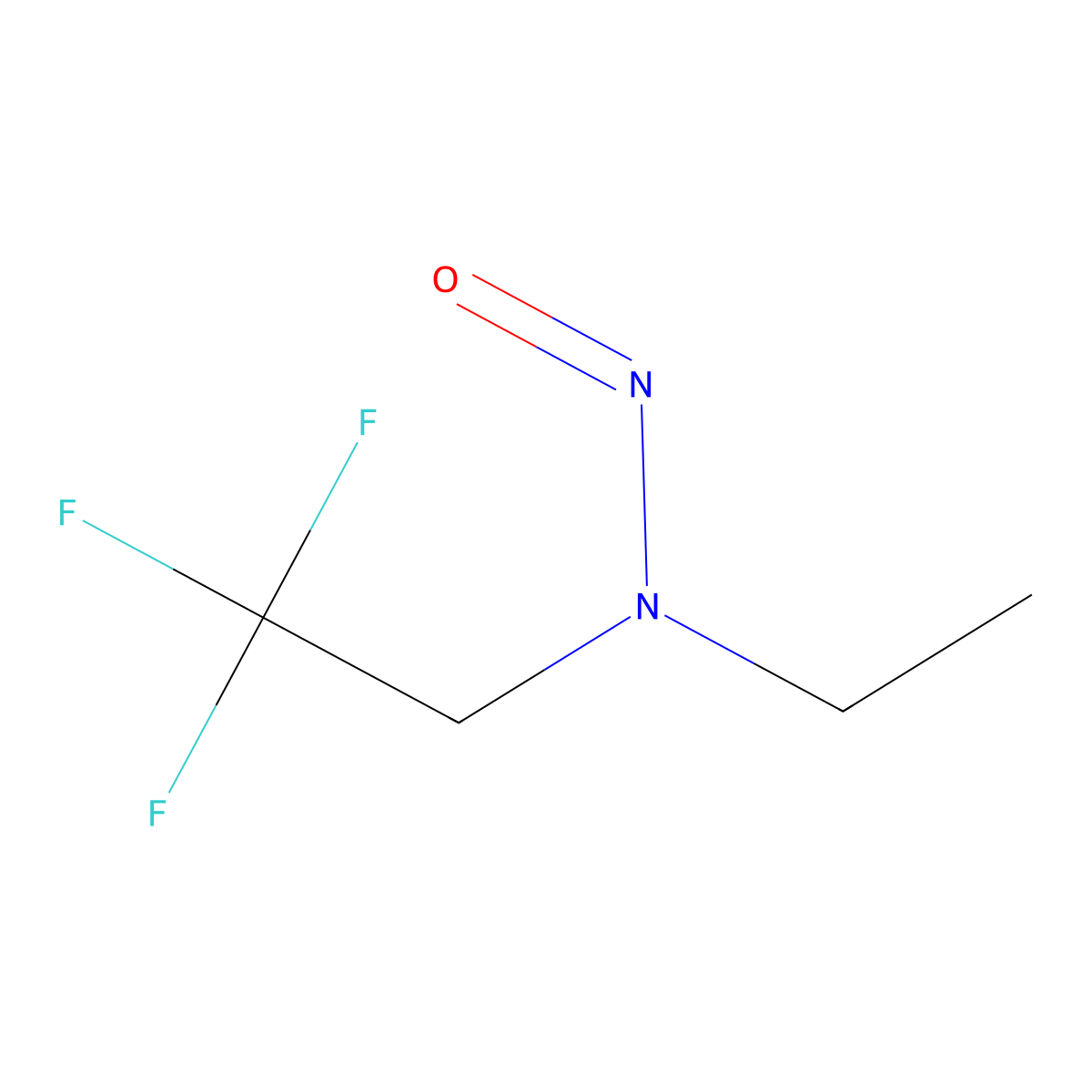 N-nitroso-(2,2,2-trifluoroethyl)ethylamine molecular structure, CAS 82018-90-4