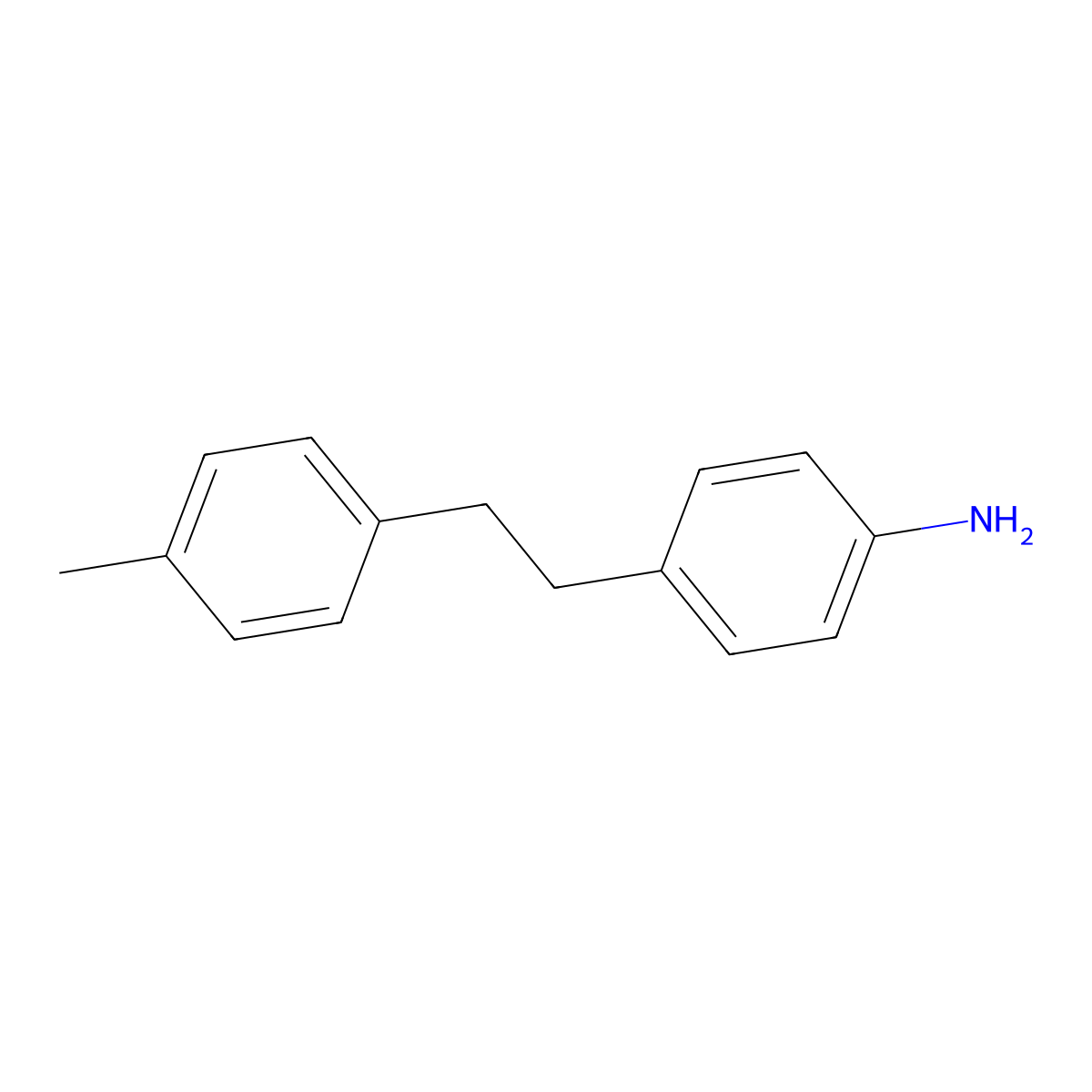 4-[2-(4-Methylphenyl)ethyl]aniline molecular structure, CAS 82019-42-9
