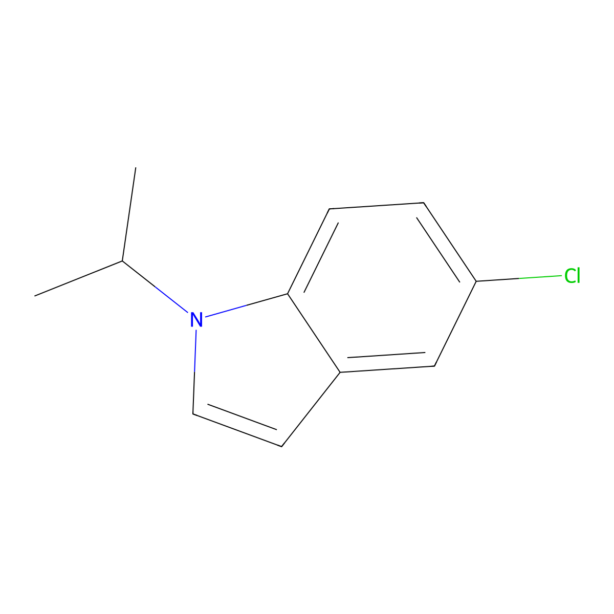 5-Chloro-1-(propan-2-yl)-1H-indole molecular structure, CAS 820210-26-2