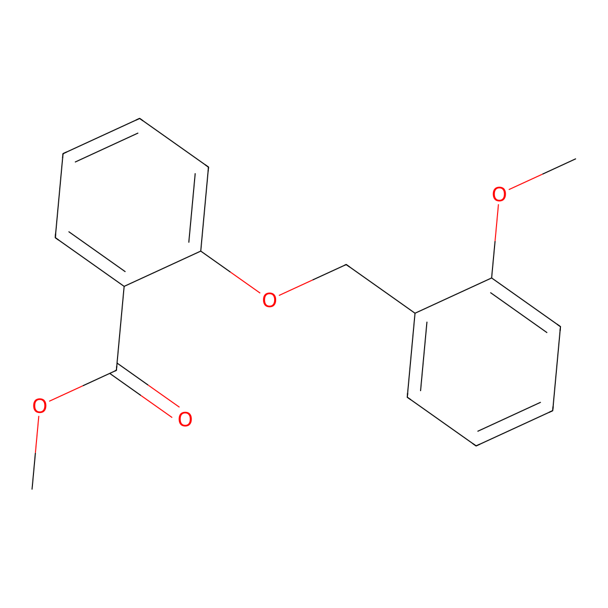Methyl 2-[(2-methoxyphenyl)methoxy]benzoate molecular structure, CAS 820234-29-5