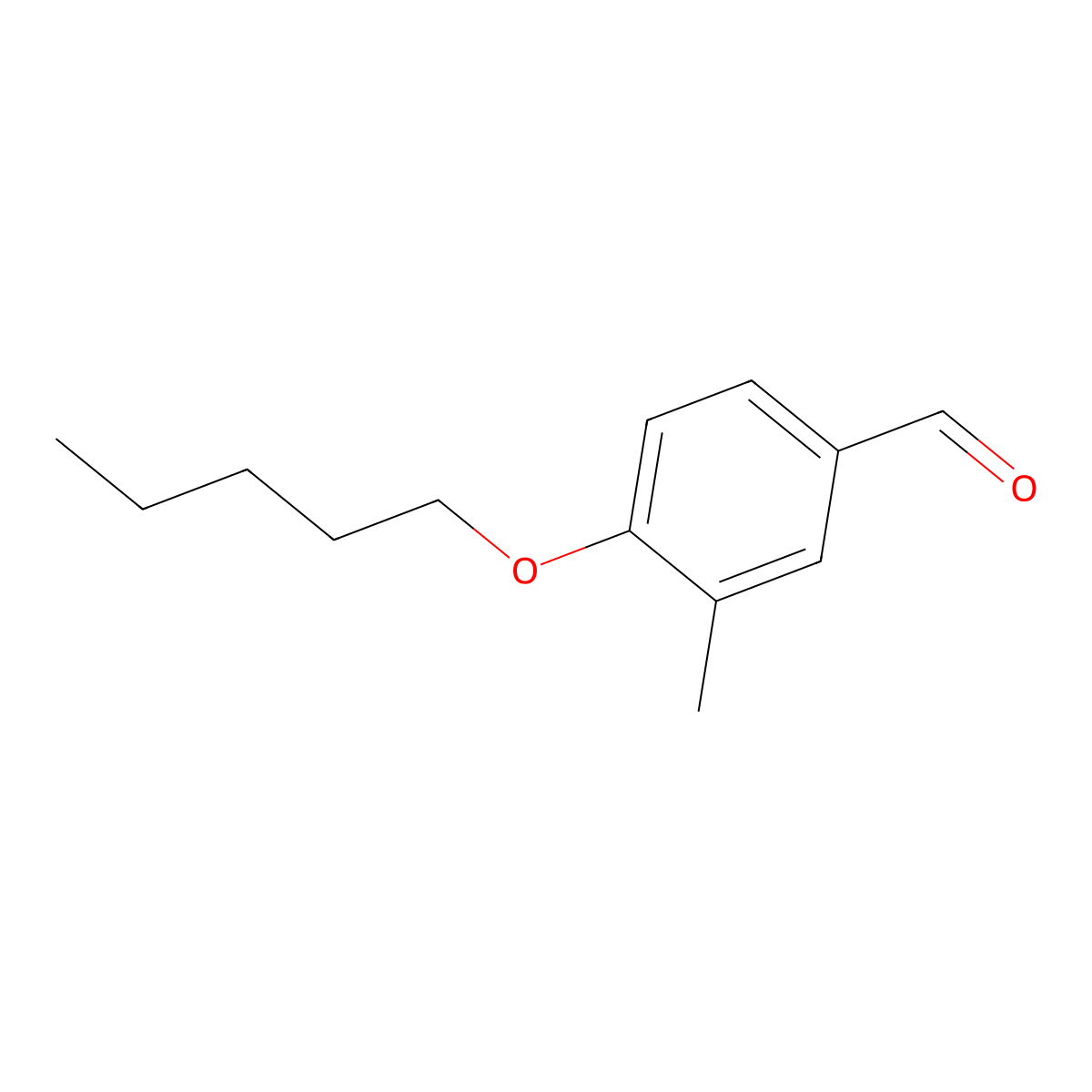 3-Methyl-4-(pentyloxy)benzaldehyde molecular structure, CAS 820237-04-5