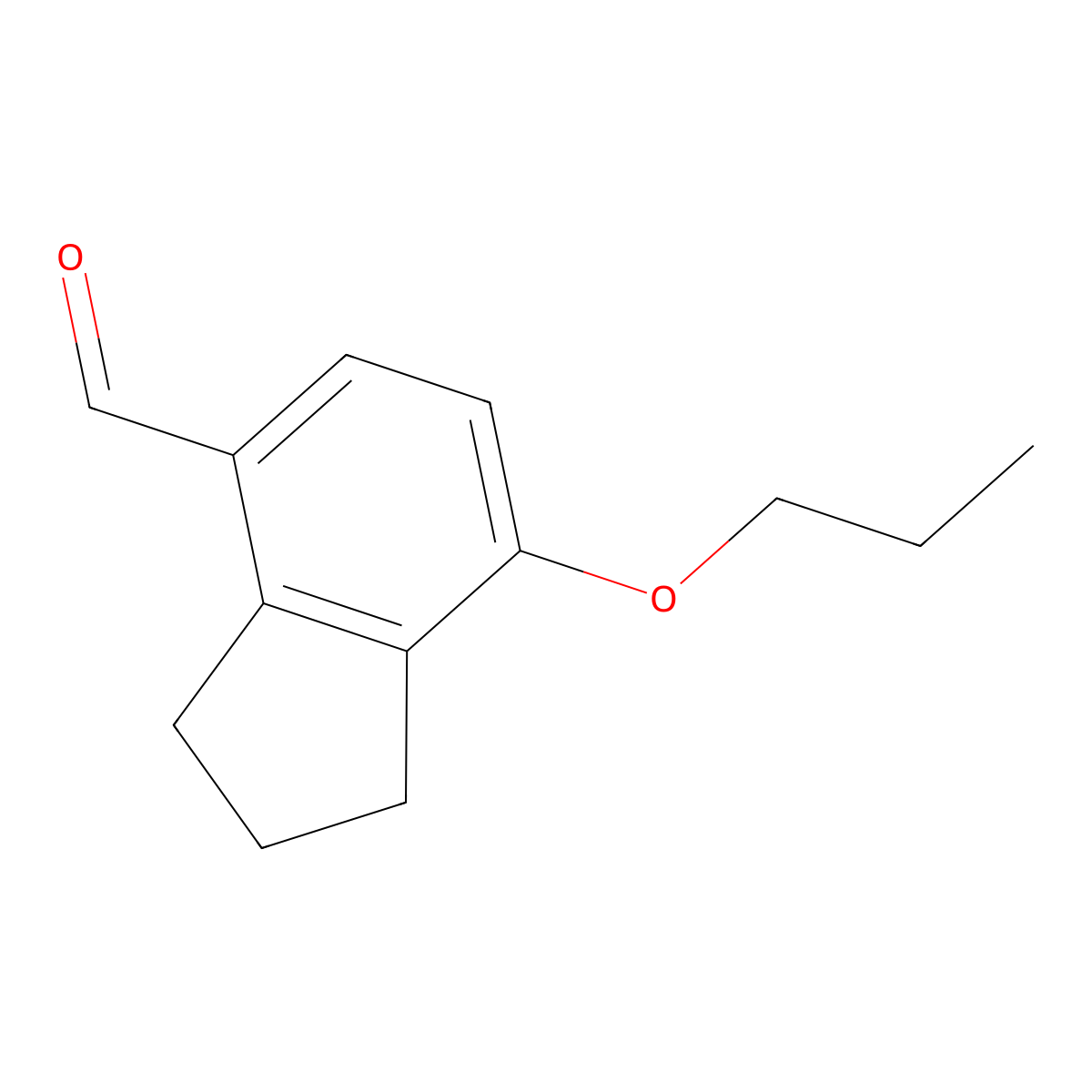 7-Propoxy-2,3-dihydro-1H-indene-4-carbaldehyde molecular structure, CAS 820237-27-2