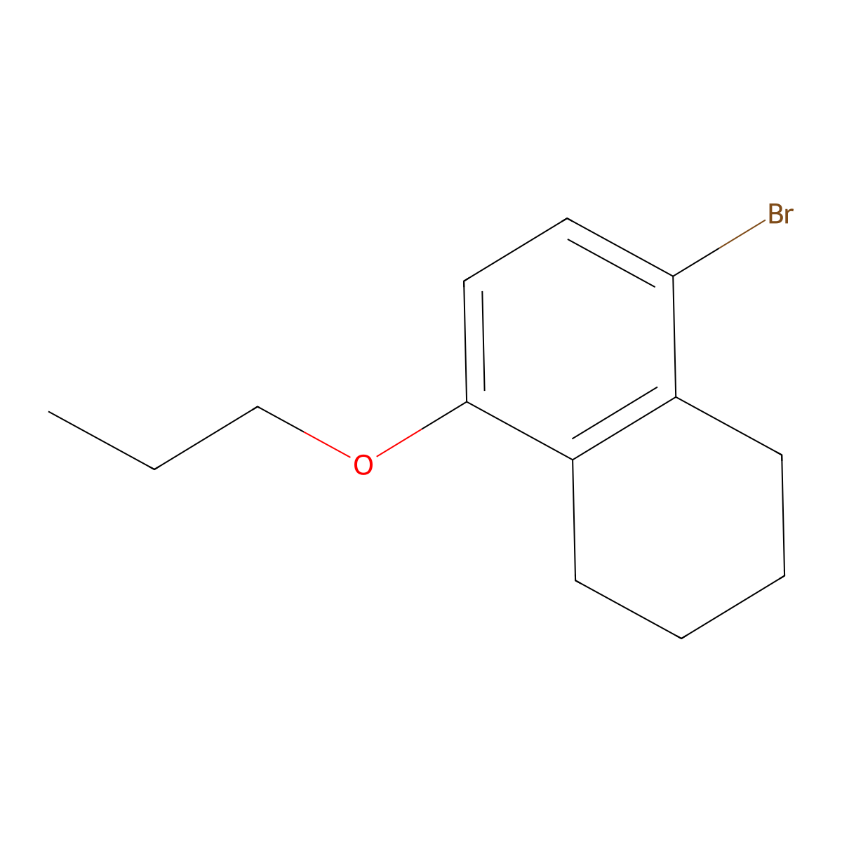 5-Bromo-8-propoxy-1,2,3,4-tetrahydronaphthalene molecular structure, CAS 820238-20-8