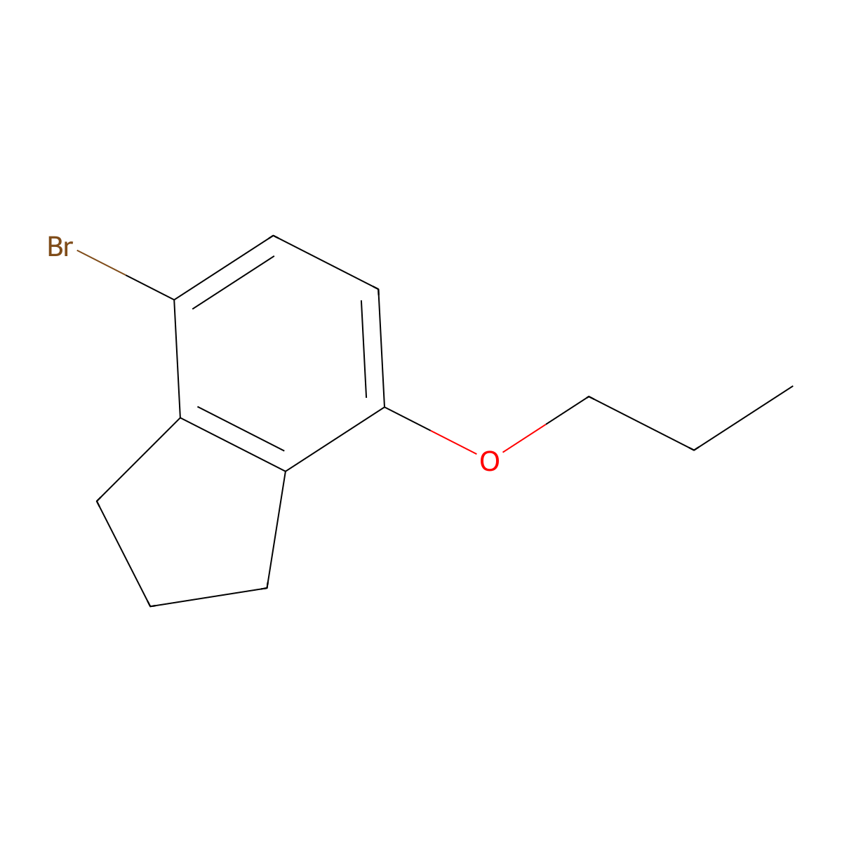 4-Bromo-7-propoxy-2,3-dihydro-1H-indene molecular structure, CAS 820238-25-3