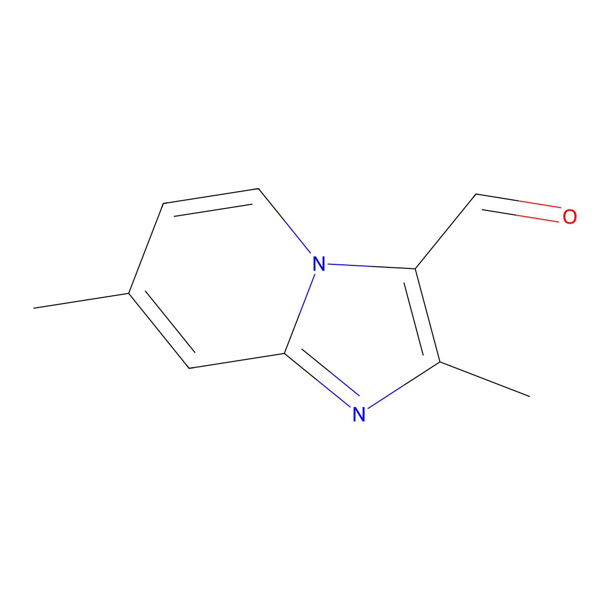 2,7-Dimethylimidazo[1,2-a]pyridine-3-carbaldehyde molecular structure, CAS 820245-84-9