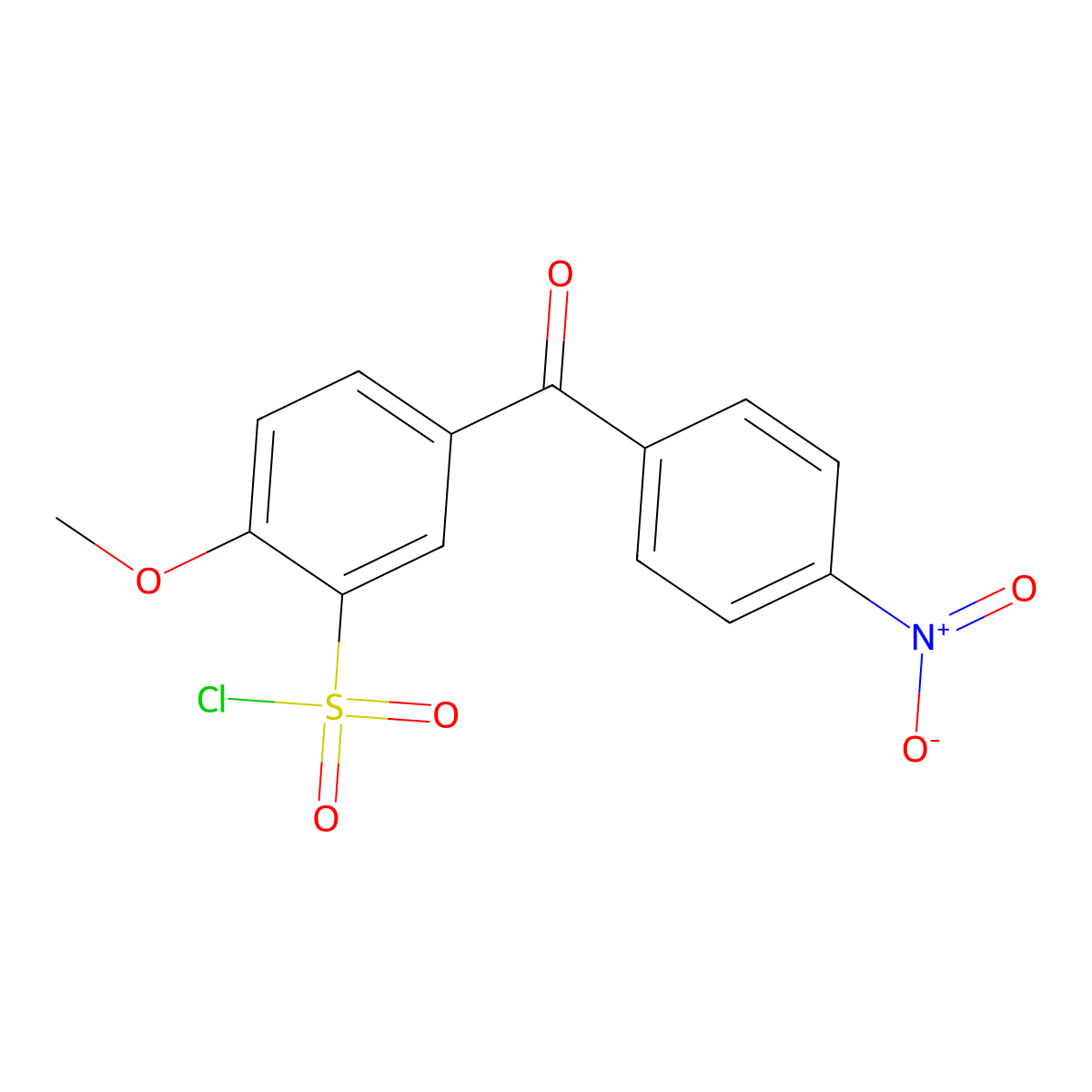2-methoxy-5-(4-nitrobenzoyl)benzenesulfonyl Chloride molecular structure, CAS 820245-86-1