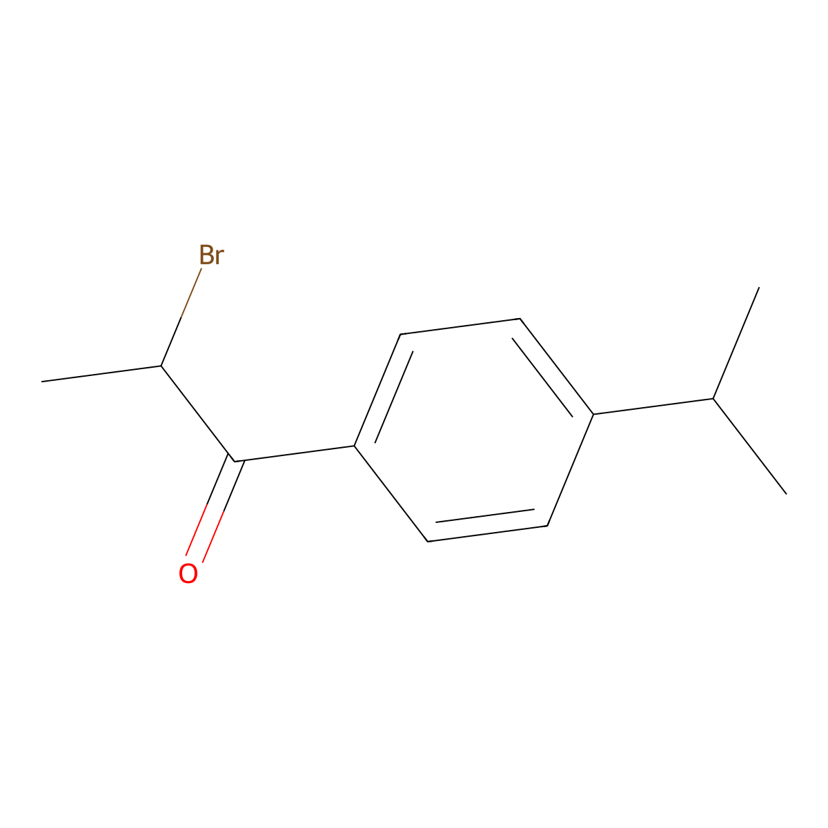 2-Bromo-1-[4-(propan-2-yl)phenyl]propan-1-one molecular structure, CAS 820260-08-0