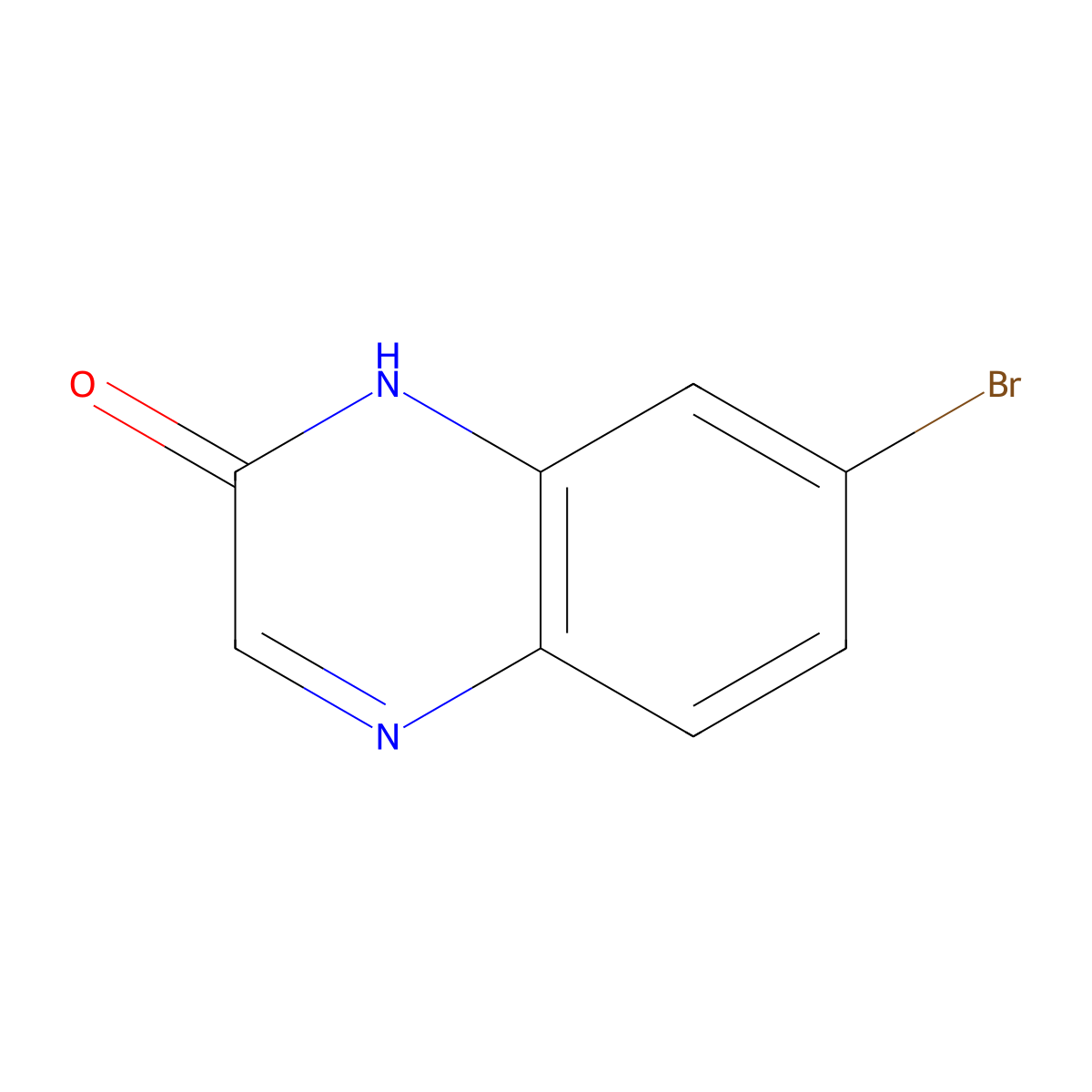 7-bromo-1H-quinoxalin-2-one molecular structure, CAS 82031-32-1