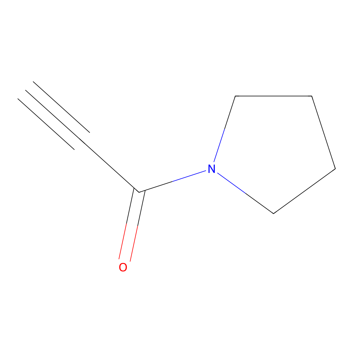 1-Propioloylpyrrolidine molecular structure, CAS 82038-67-3