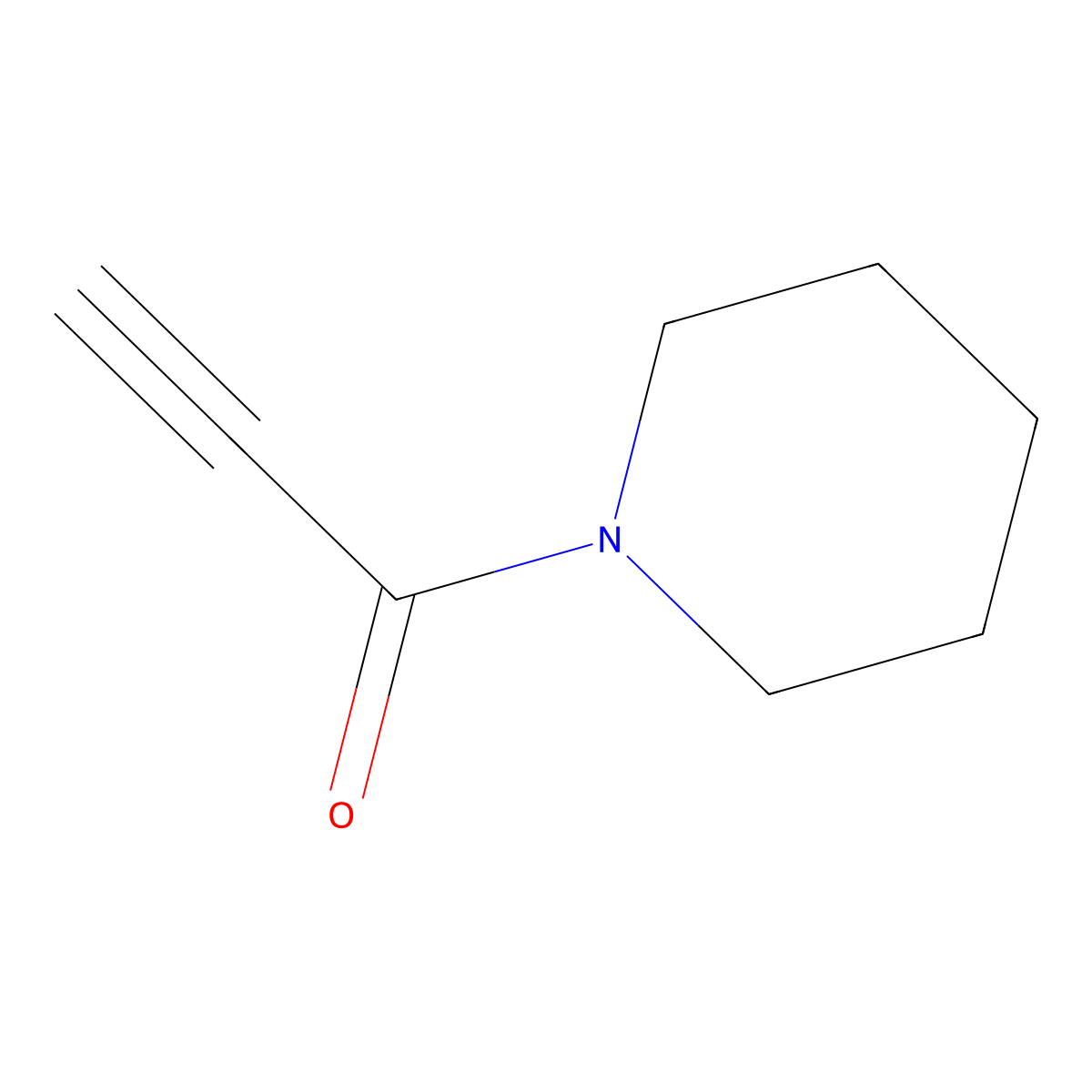 1-(1-Piperidinyl)-2-propyn-1-one molecular structure, CAS 82038-68-4