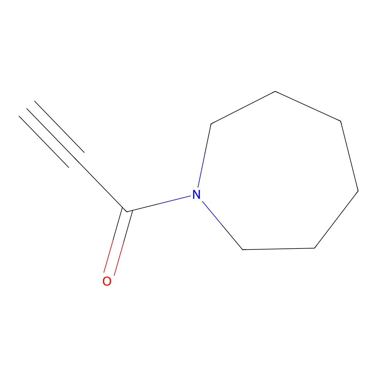 1-(Azepan-1-yl)prop-2-yn-1-one molecular structure, CAS 82038-69-5