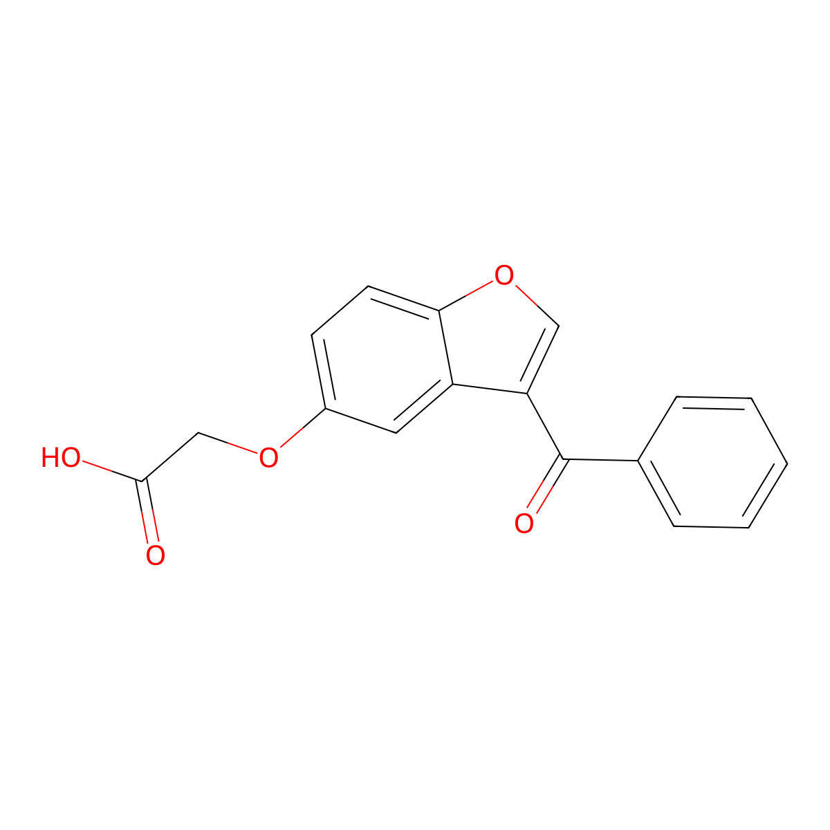 Ketone, 3-benzoylbenzofuran-5-yl hydroperoxymethyl molecular structure, CAS 82039-81-4