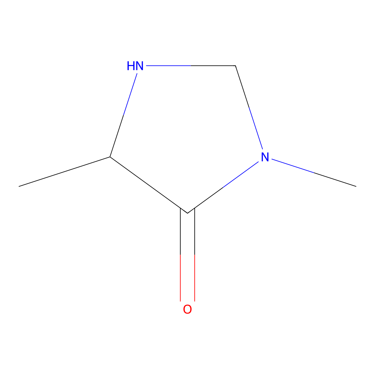 3,5-Dimethylimidazolidin-4-one molecular structure, CAS 82044-01-7