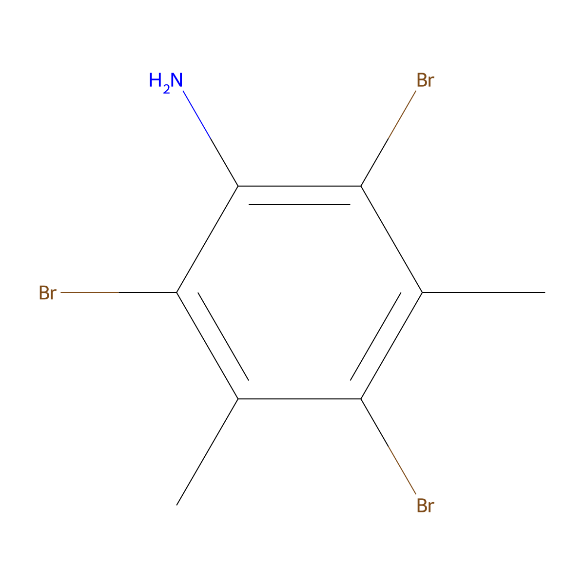 2,4,6-Tribromo-3,5-dimethylaniline molecular structure, CAS 82051-88-5
