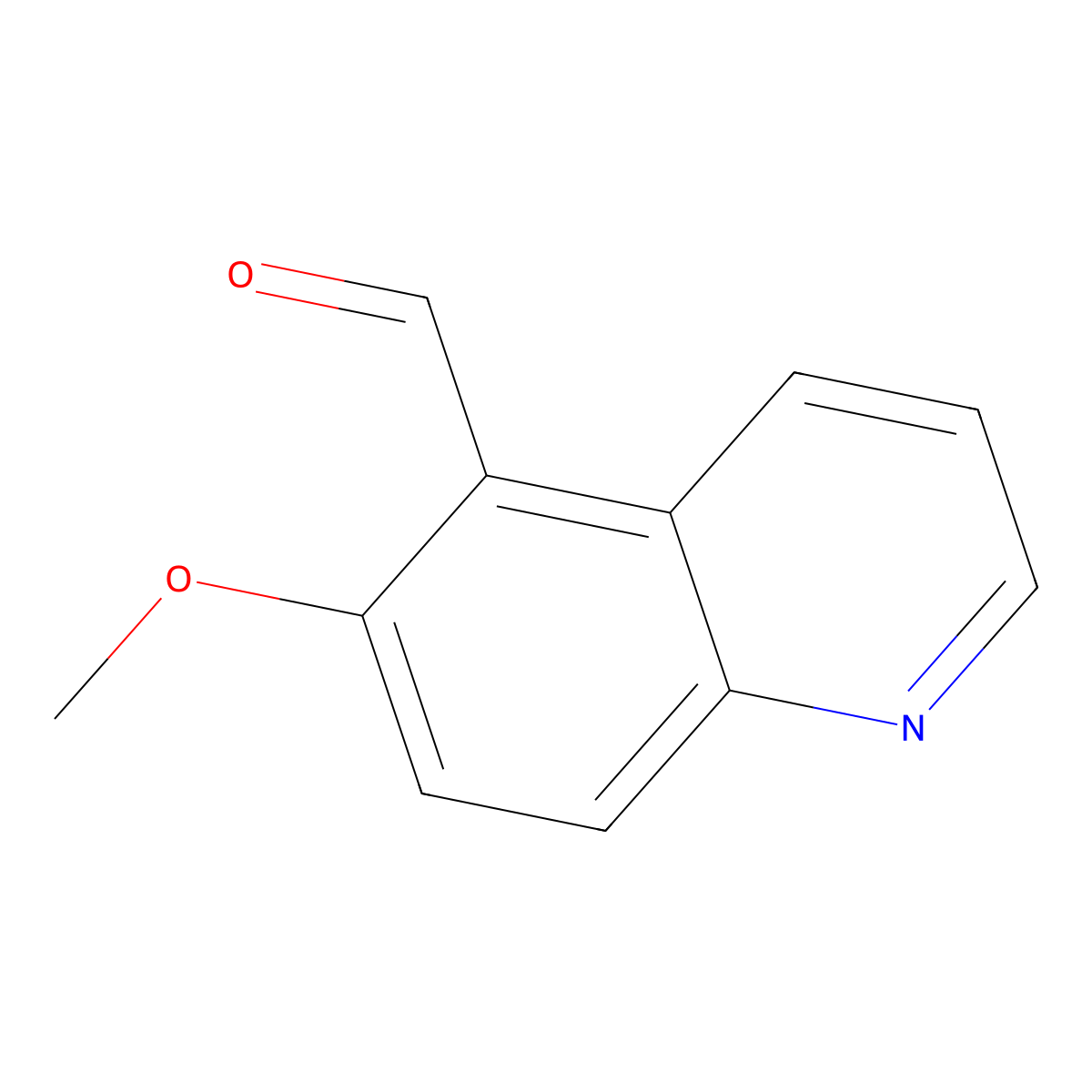 6-Methoxyquinoline-5-carbaldehyde molecular structure, CAS 82060-64-8