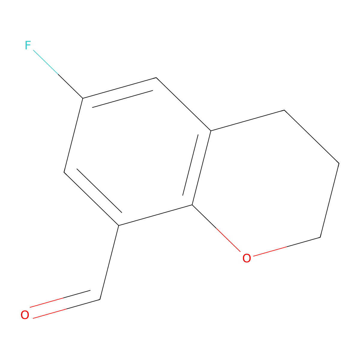 6-Fluorochroman-8-carbaldehyde molecular structure, CAS 82060-91-1