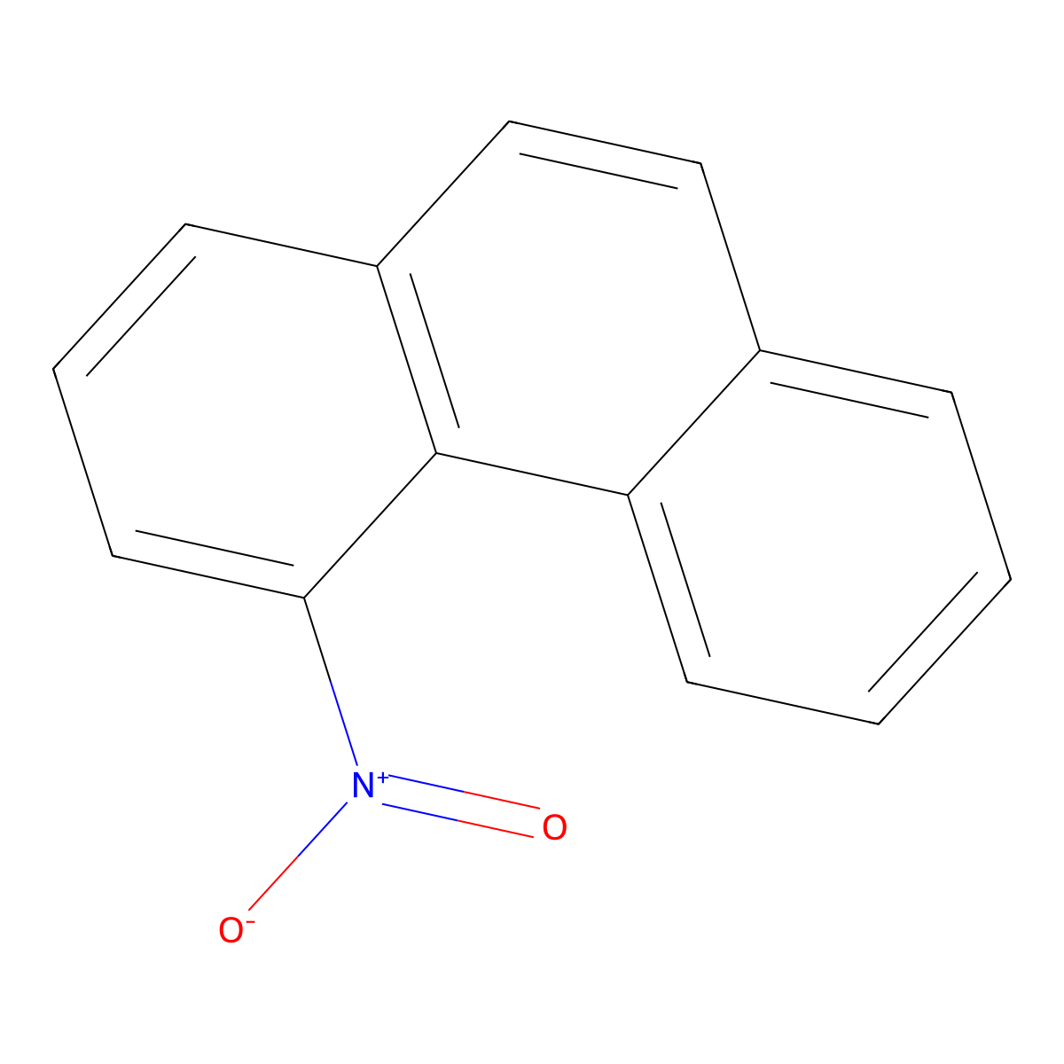 Phenanthrene, 4-nitro- molecular structure, CAS 82064-15-1