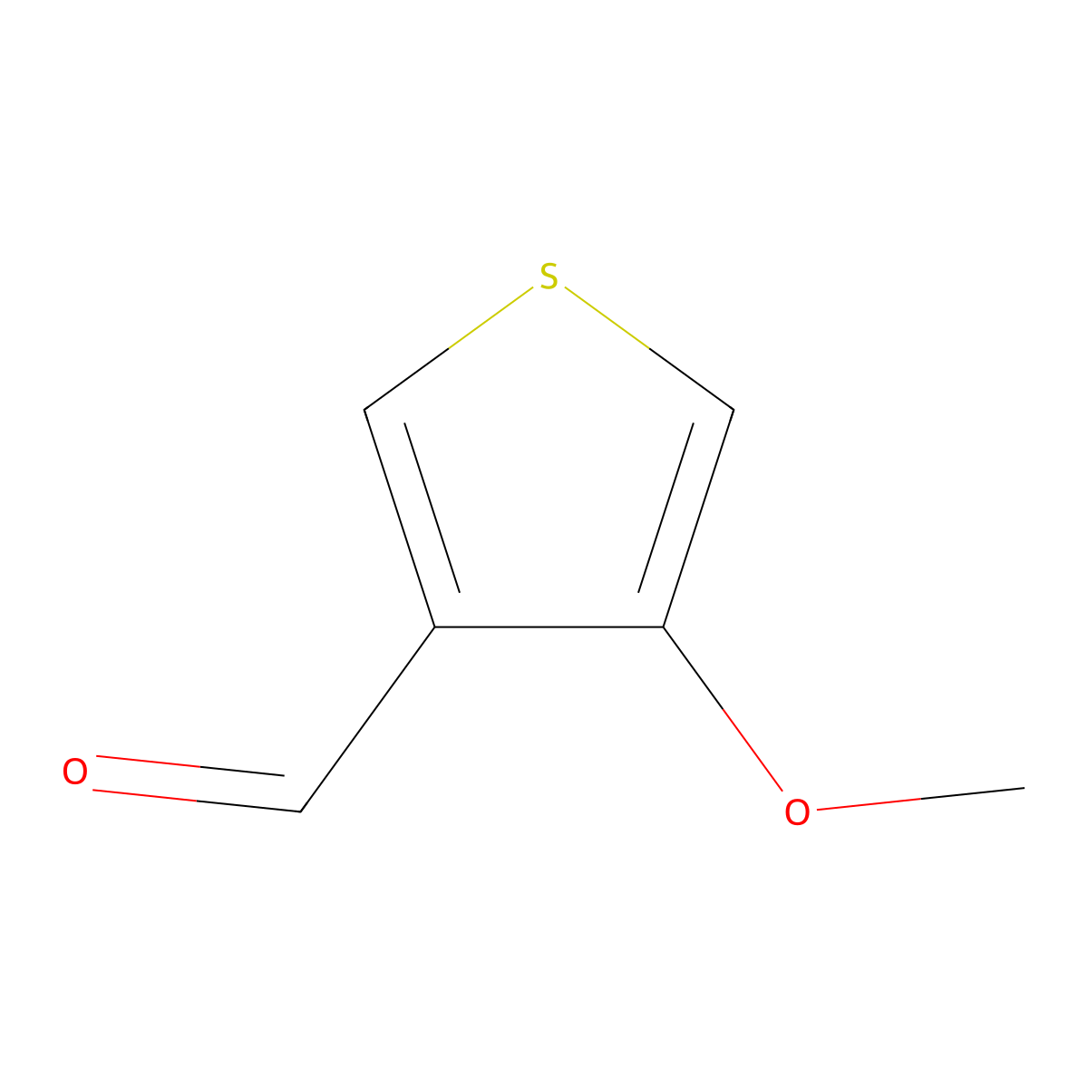 4-Methoxythiophene-3-carbaldehyde molecular structure, CAS 82069-74-7