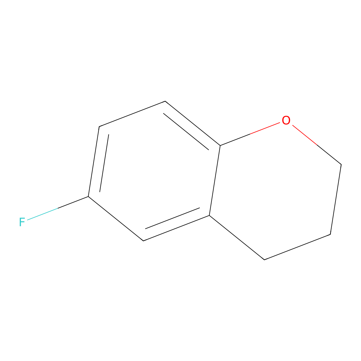 6-Fluoro-3,4-dihydro-2H-1-benzopyran molecular structure, CAS 82070-01-7