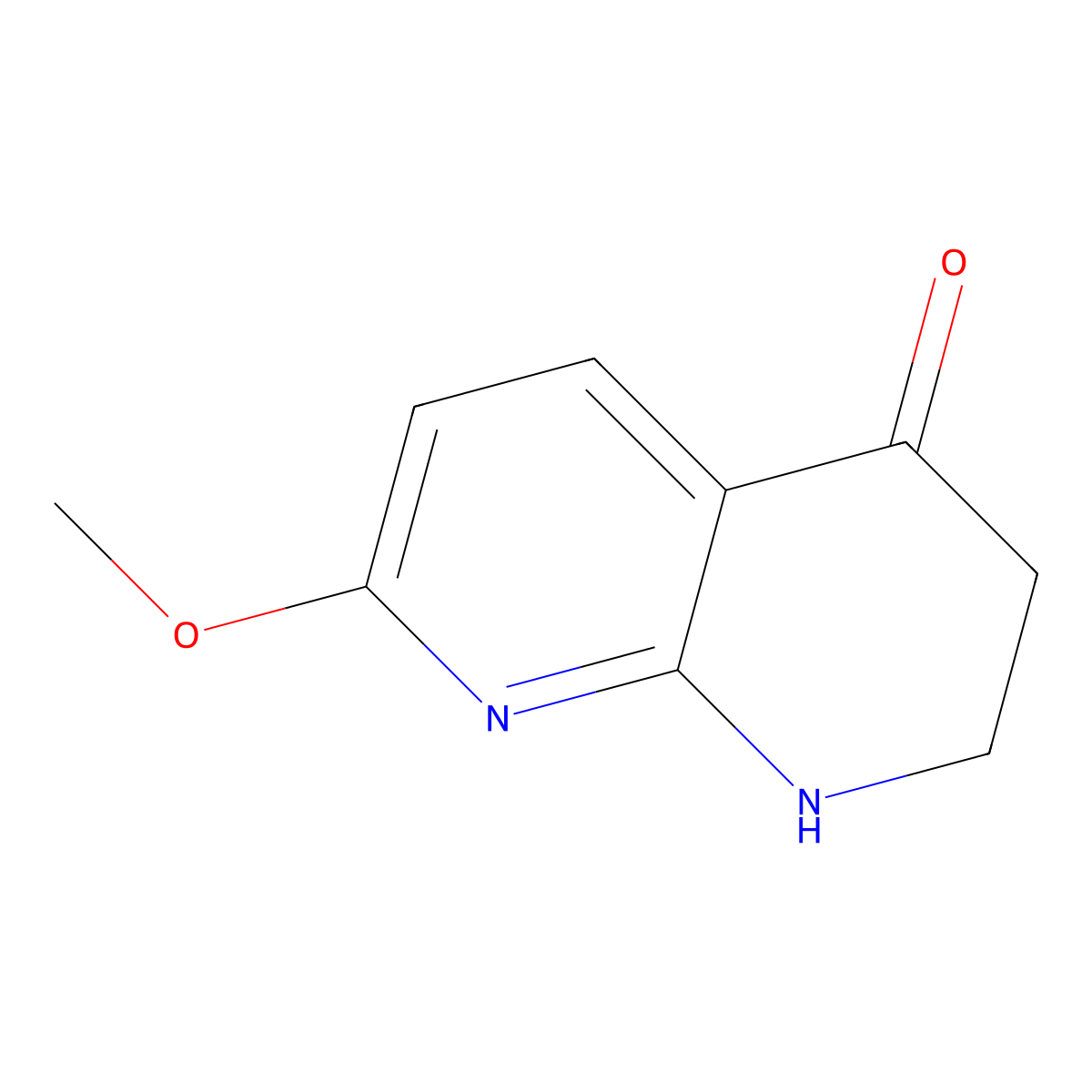 7-Methoxy-2,3-dihydro-1,8-naphthyridin-4(1H)-one molecular structure, CAS 82070-49-3