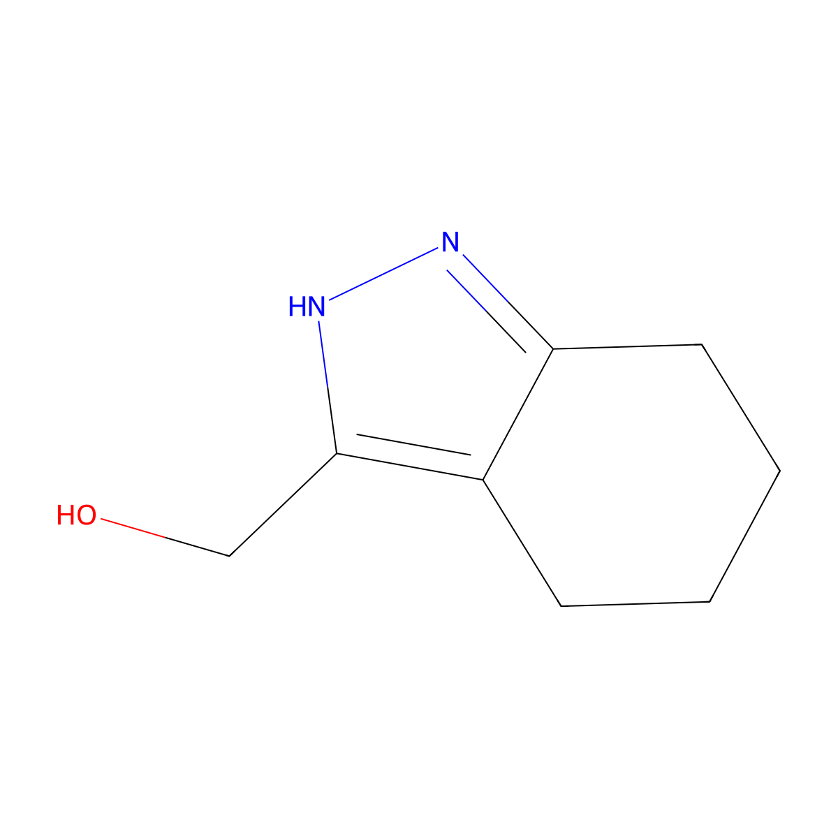 (4,5,6,7-tetrahydro-1H-indazol-3-yl)methanol molecular structure, CAS 82071-77-0